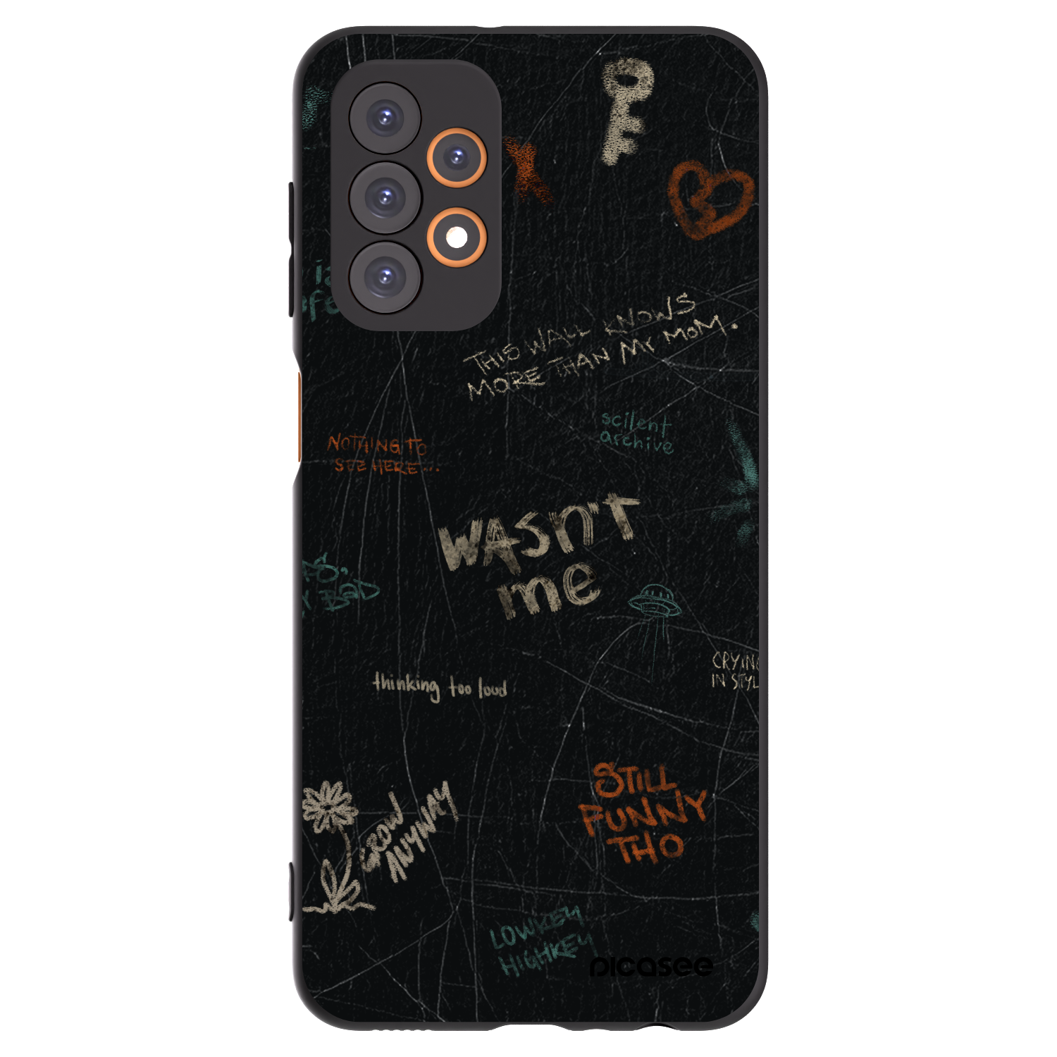 Picasee silikonski črni ovitek za Samsung Galaxy A23 A235F 4G - CONFESSION