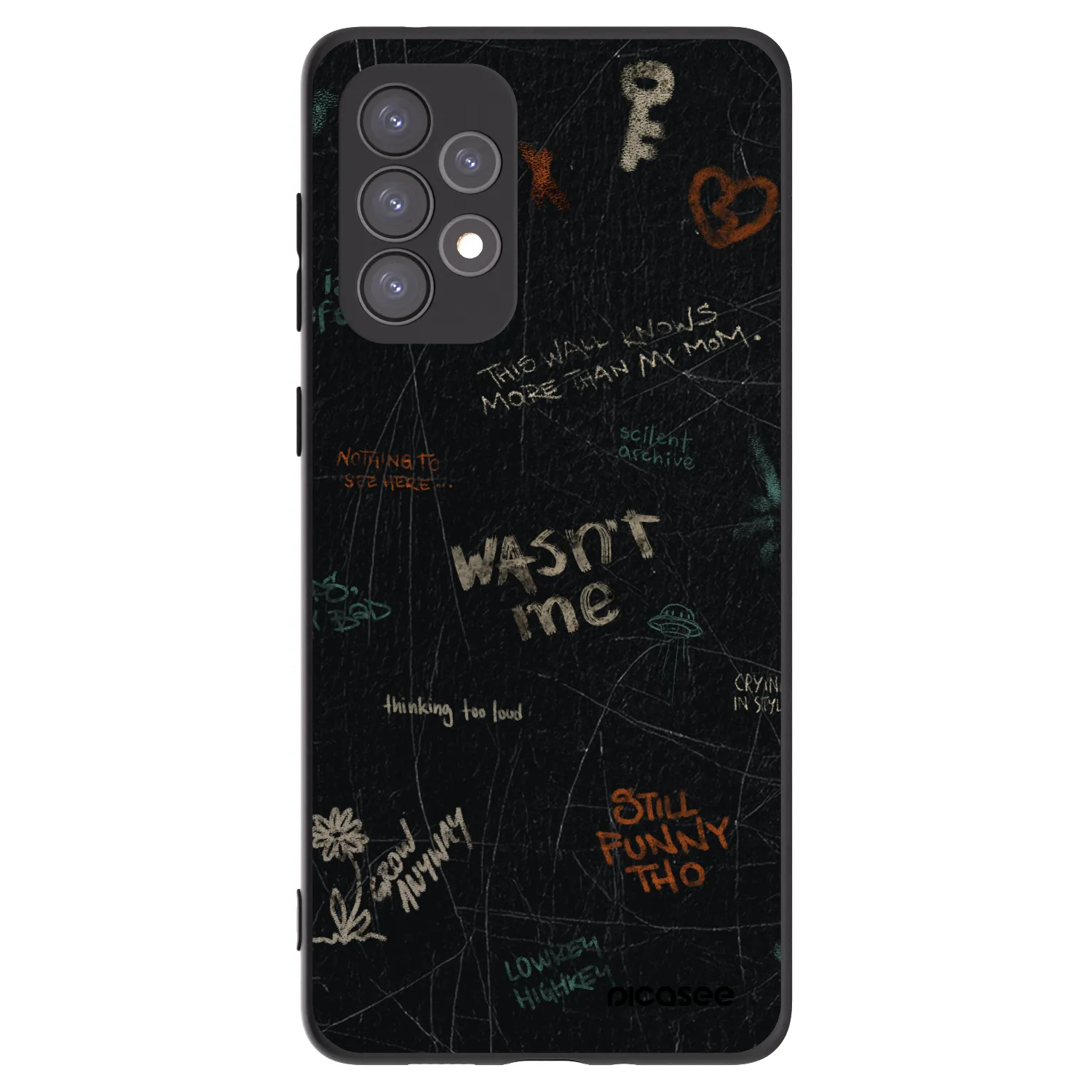 Picasee silikonski črni ovitek za Samsung Galaxy A73 5G - CONFESSION
