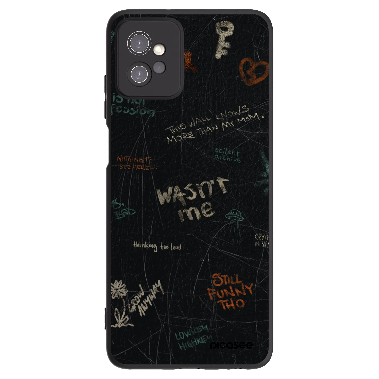 Picasee silikonski črni ovitek za Motorola Moto G32 - CONFESSION