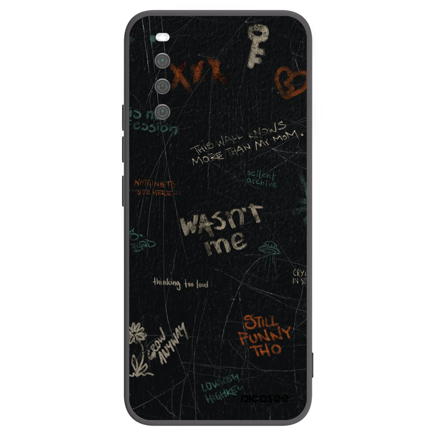 Picasee silikonski črni ovitek za Sony Xperia 10 III - CONFESSION