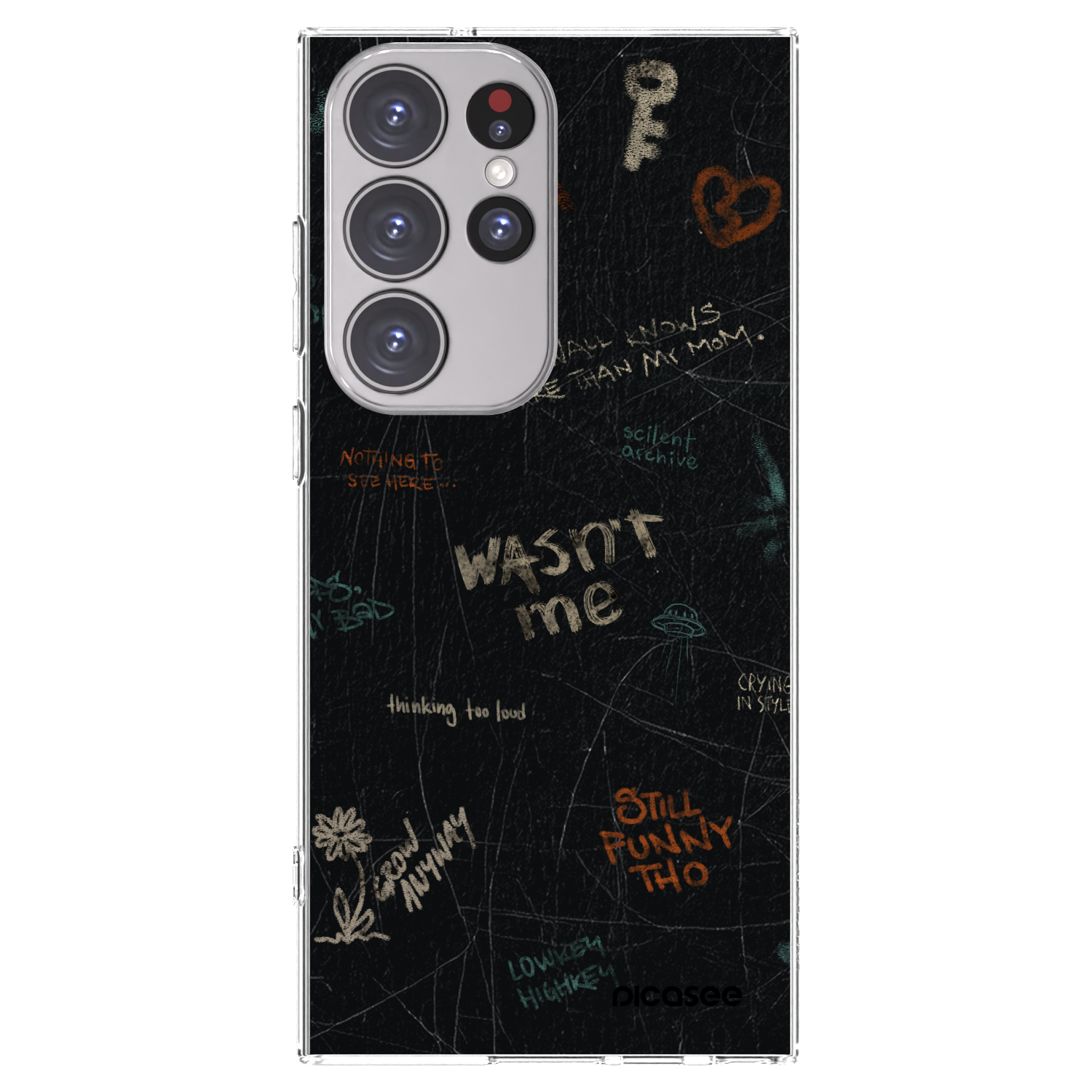 Picasee silikonski prozorni ovitek za Samsung Galaxy S23 Ultra 5G - CONFESSION