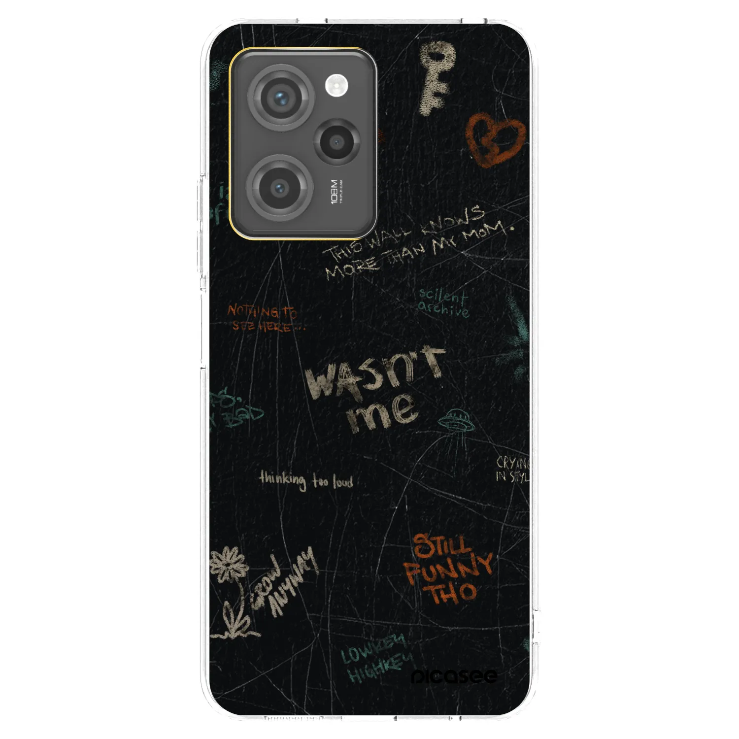 Picasee silikonski črni ovitek za Xiaomi Poco X5 Pro - CONFESSION