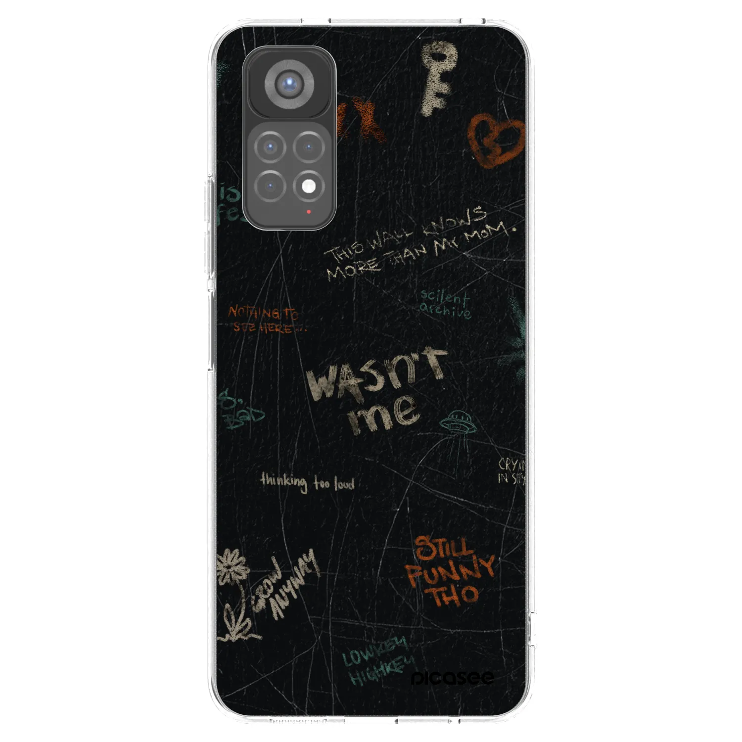 Picasee silikonski prozorni ovitek za Xiaomi Redmi Note 11S 5G - CONFESSION