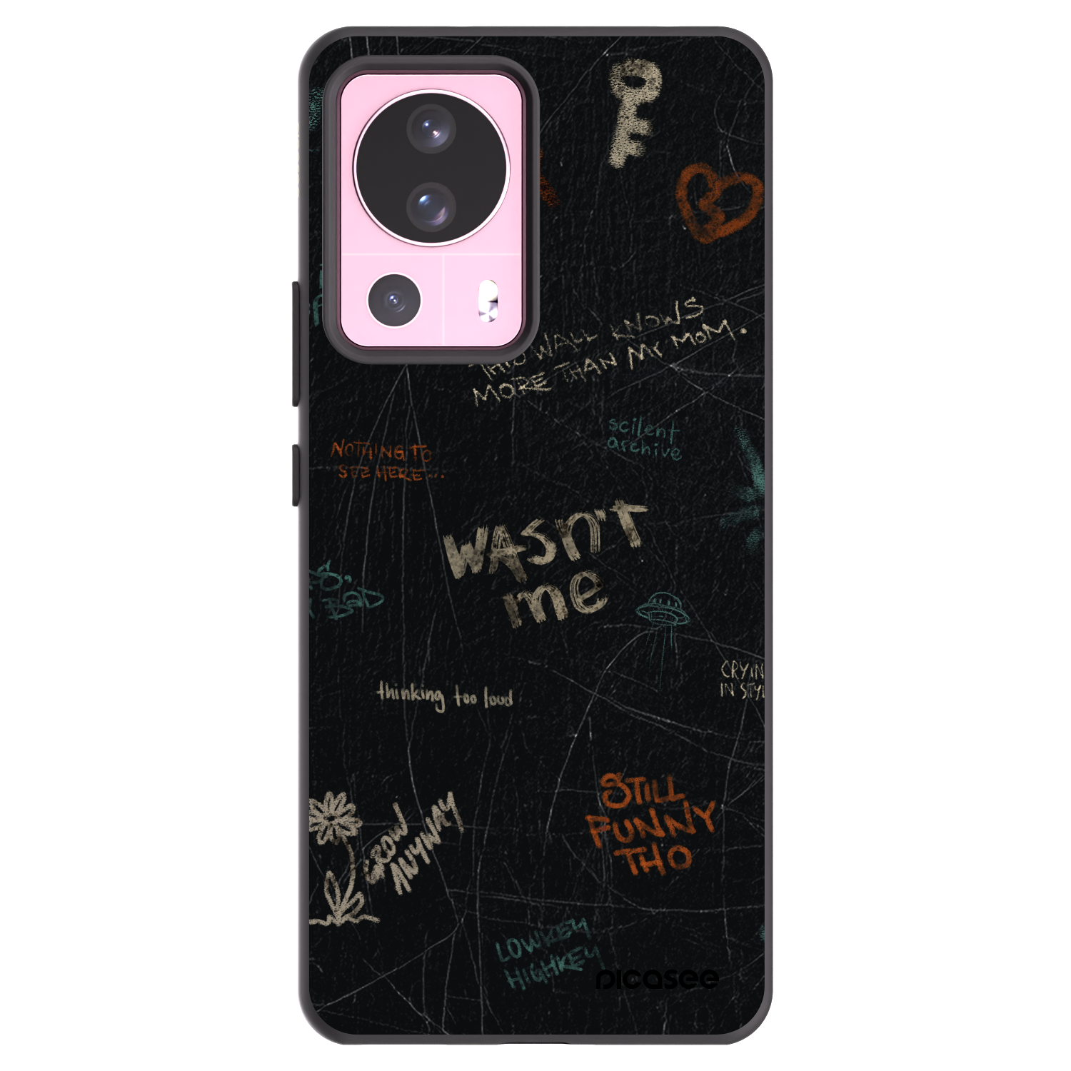 Picasee silikonski črni ovitek za Xiaomi 13 Lite - CONFESSION