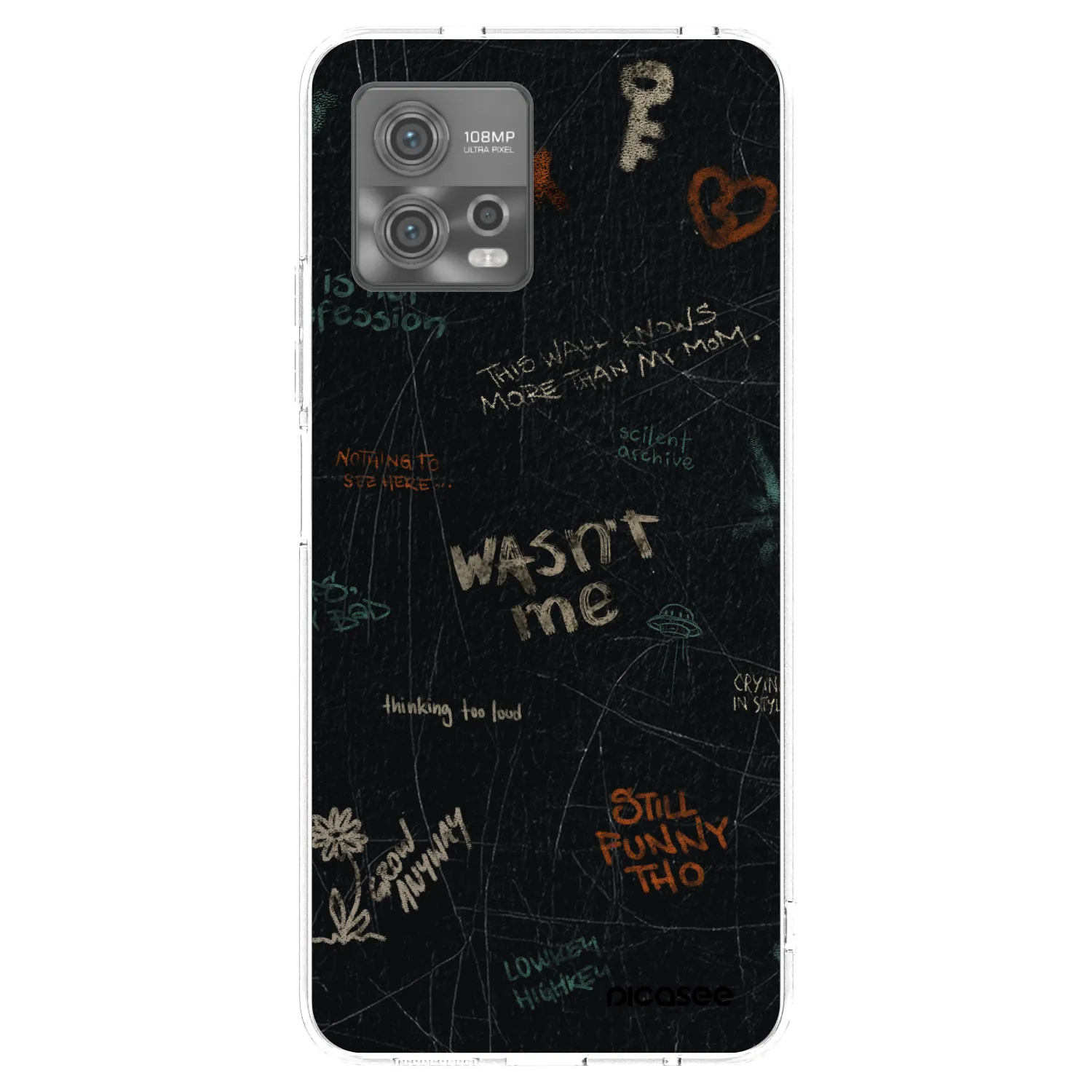 Picasee silikonski prozorni ovitek za Motorola Moto G72 - CONFESSION