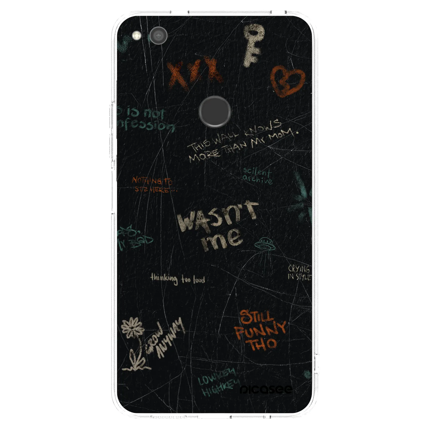 Picasee silikonski prozorni ovitek za Huawei P9 Lite 2017 - CONFESSION