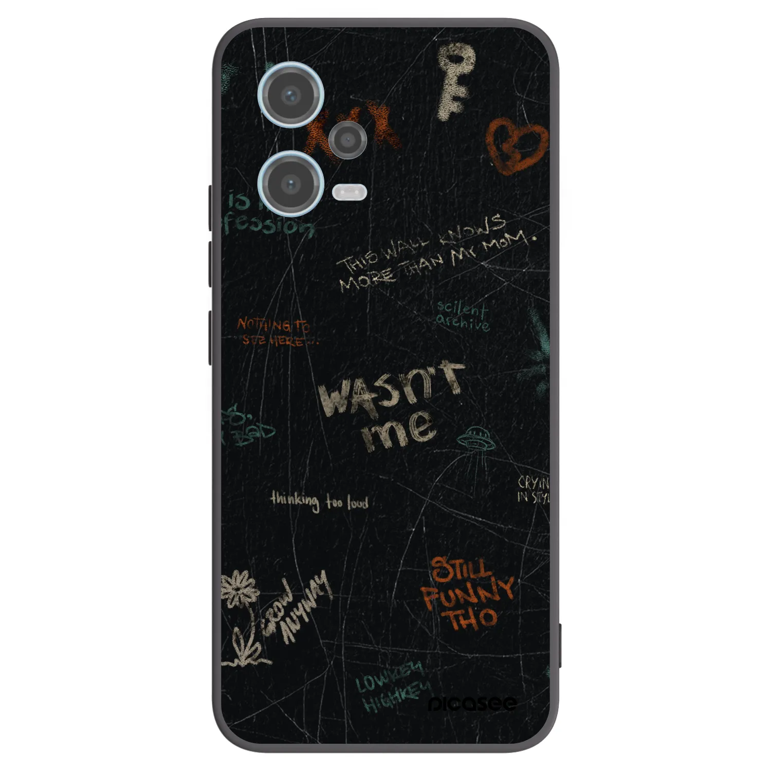 Picasee silikonski črni ovitek za Xiaomi Redmi Note 12 5G - CONFESSION