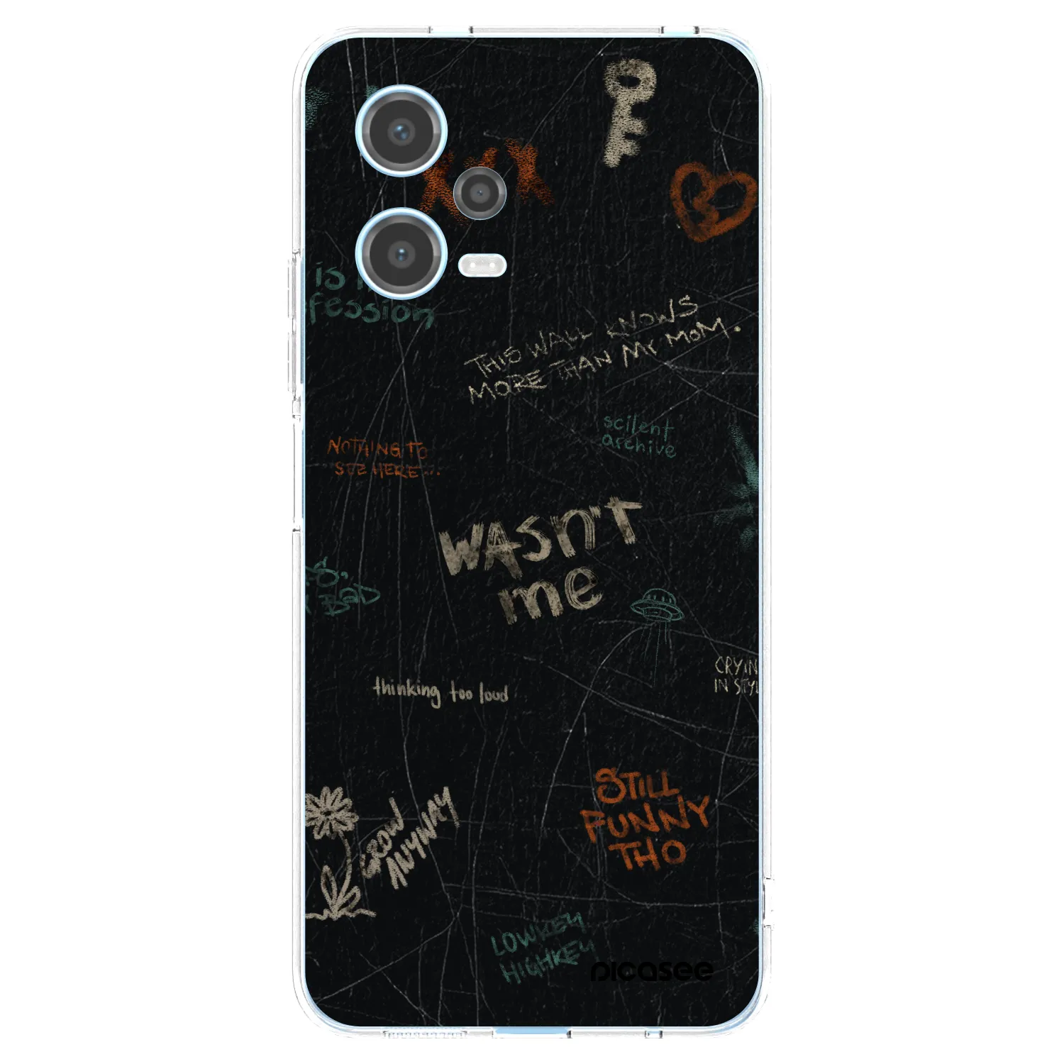Picasee silikonski prozorni ovitek za Xiaomi Redmi Note 12 5G - CONFESSION