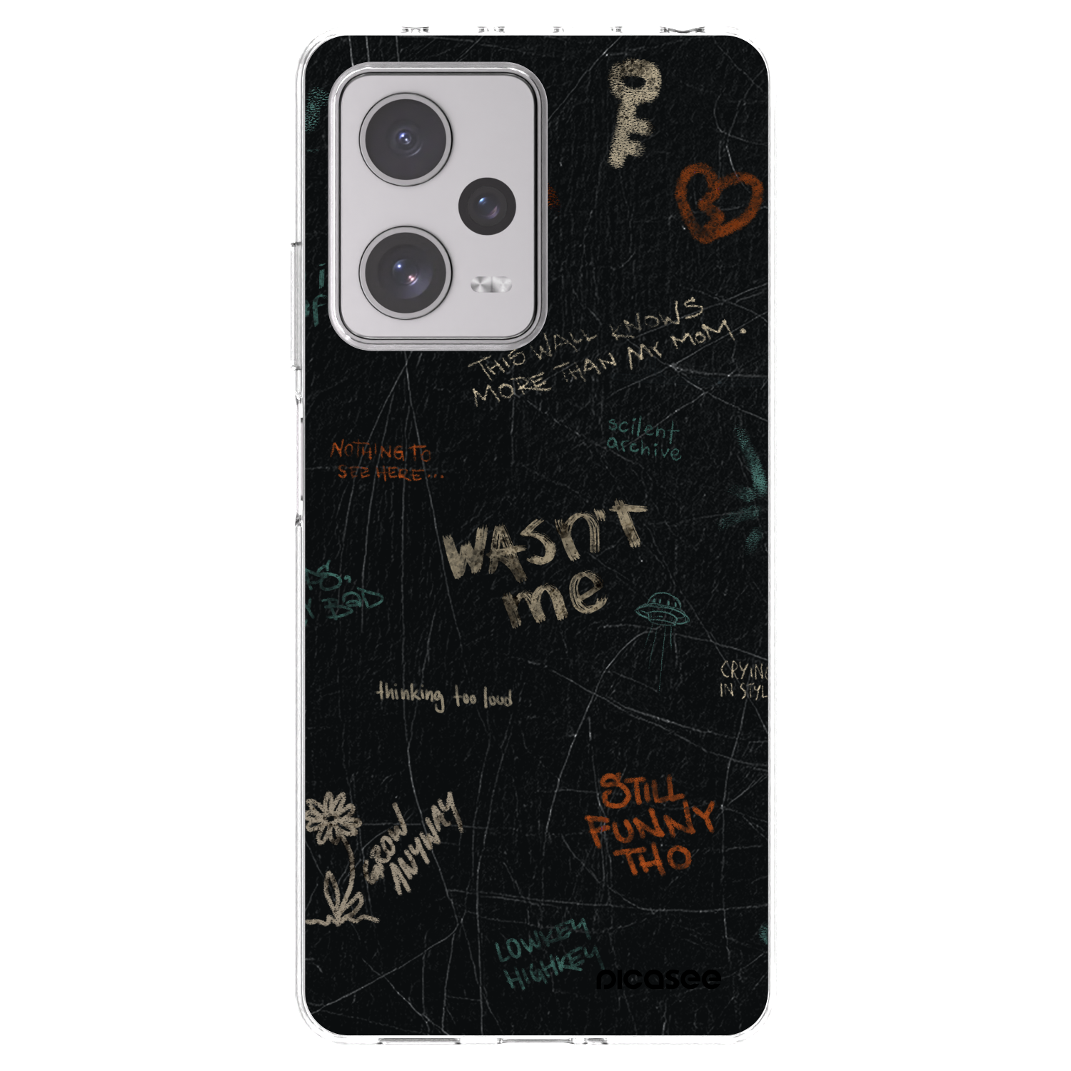 Picasee silikonski prozorni ovitek za Xiaomi Redmi Note 12 Pro+ 5G - CONFESSION