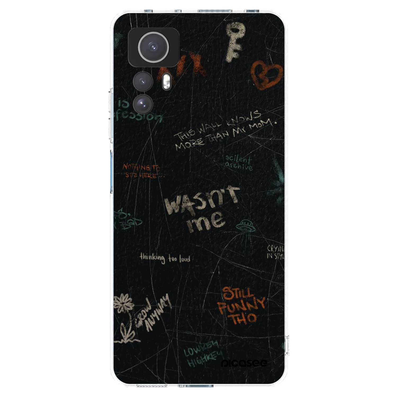 Picasee silikonski prozorni ovitek za Xiaomi Redmi Note 12S - CONFESSION