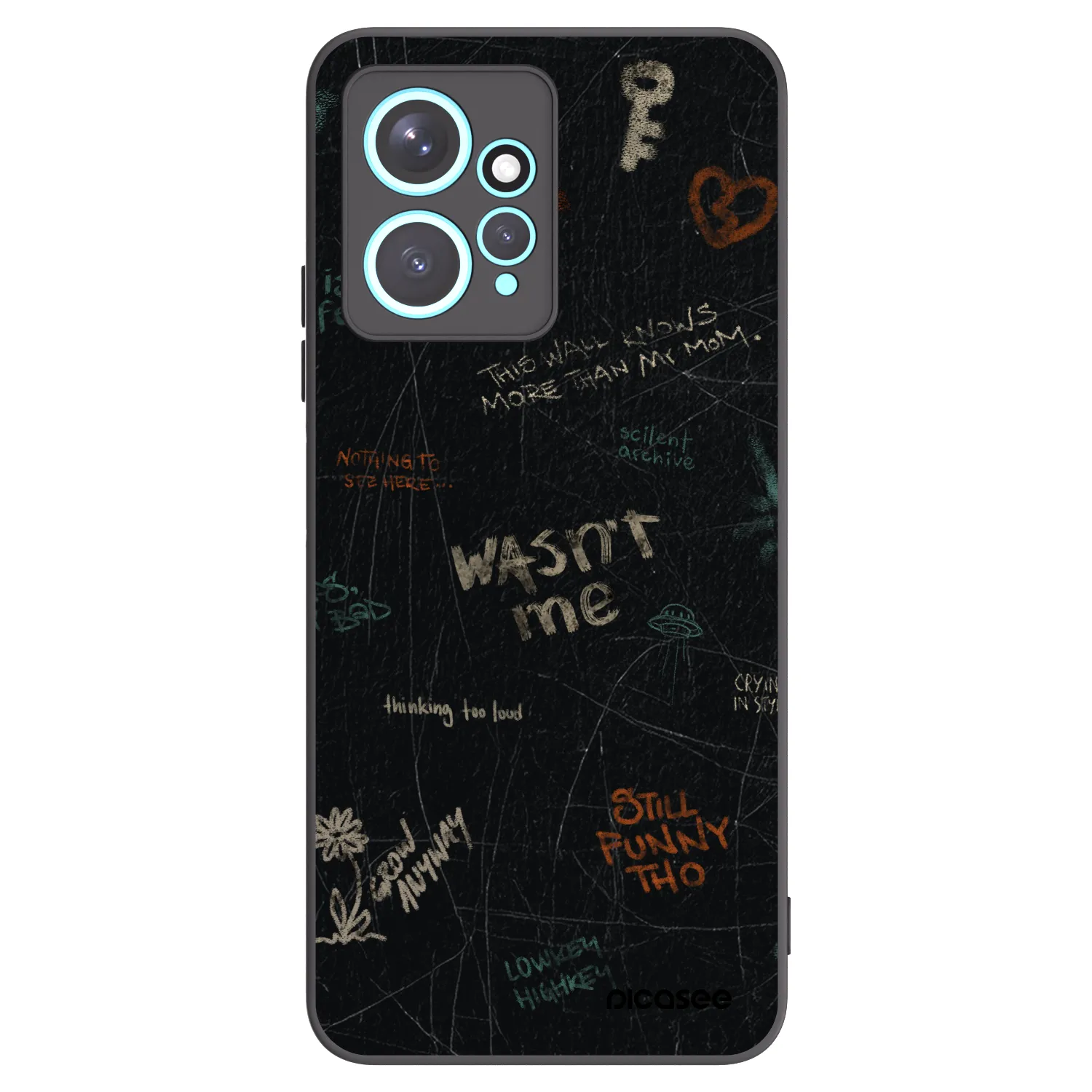 Picasee silikonski črni ovitek za Xiaomi Redmi Note 12 4G - CONFESSION