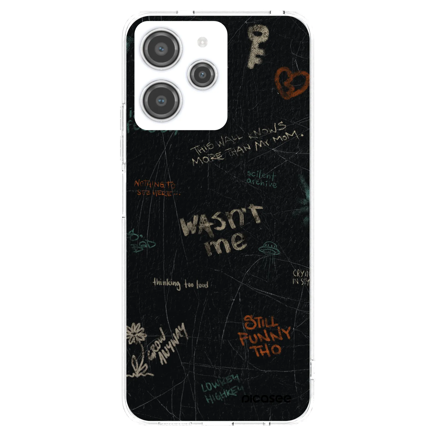 Picasee silikonski prozorni ovitek za Xiaomi Redmi 12 4G - CONFESSION