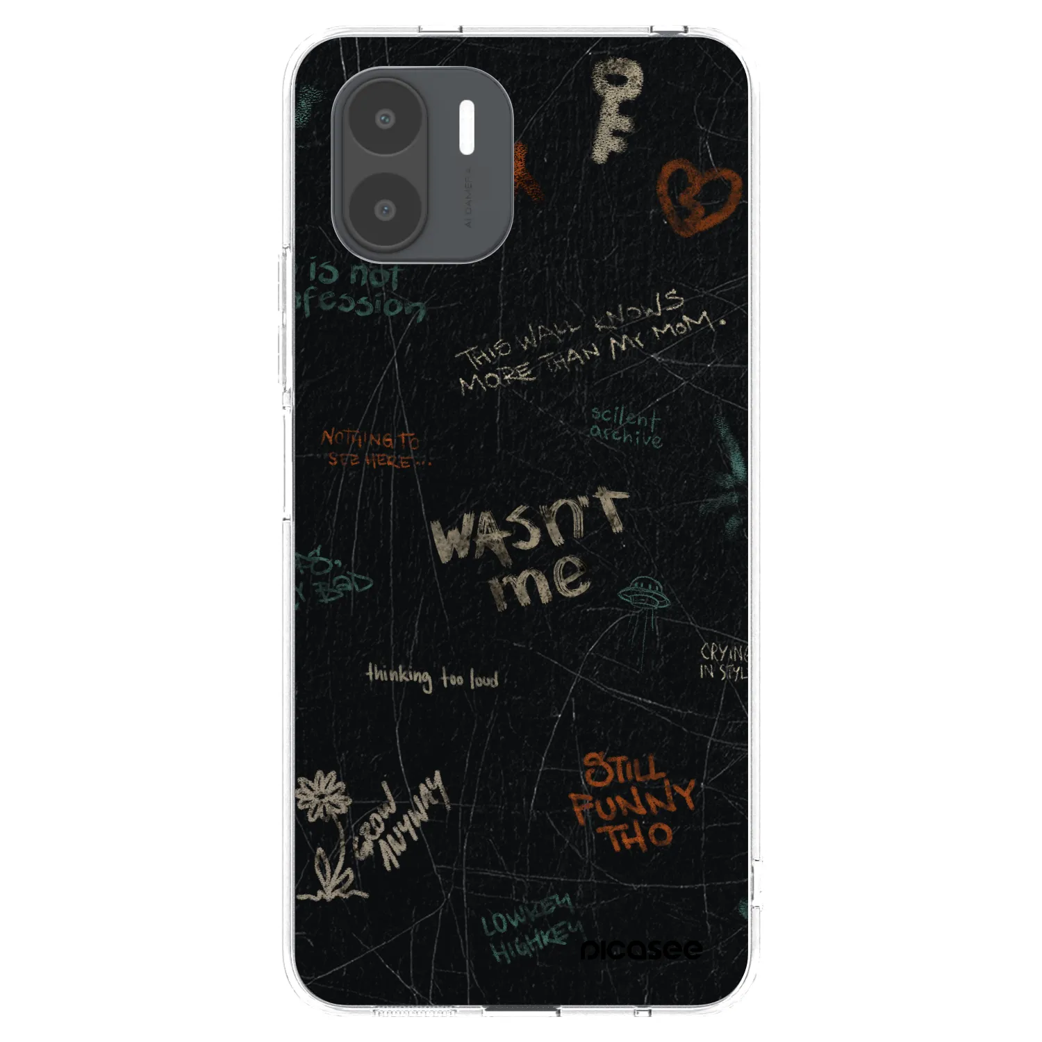 Picasee silikonski prozorni ovitek za Xiaomi Redmi A2 - CONFESSION