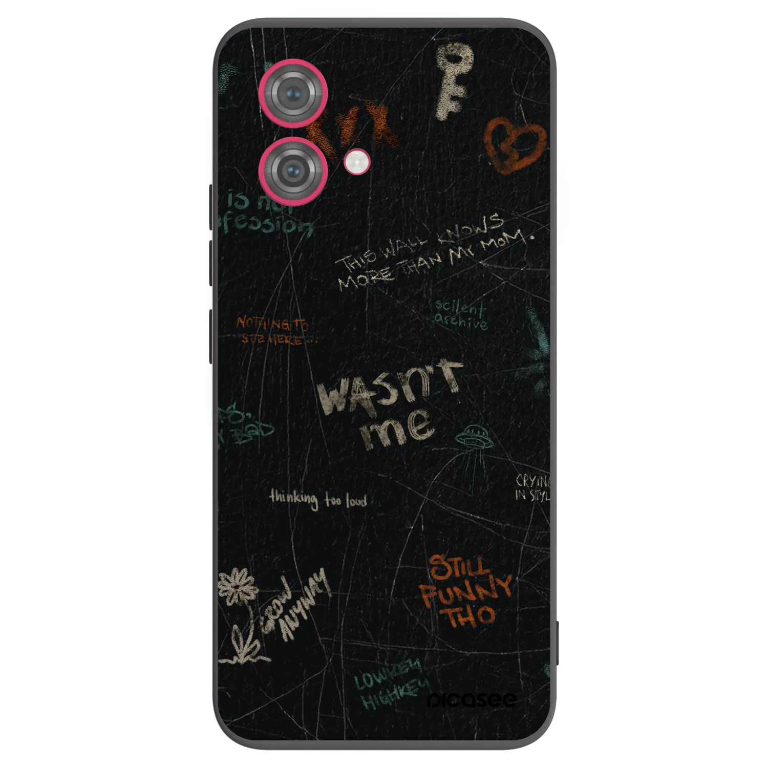 Picasee silikonski črni ovitek za Motorola Moto G84 5G - CONFESSION