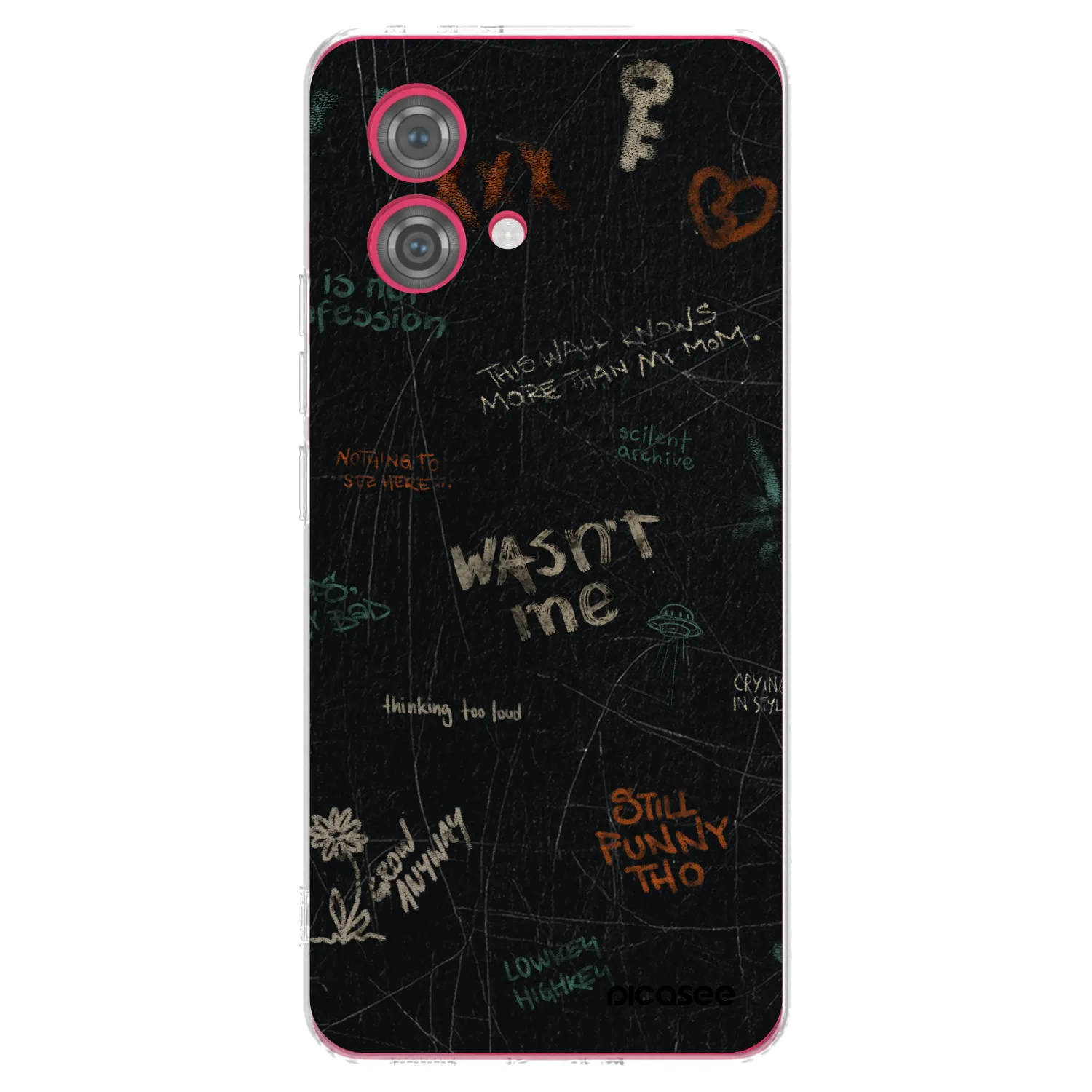 Picasee silikonski prozorni ovitek za Motorola Moto G84 5G - CONFESSION