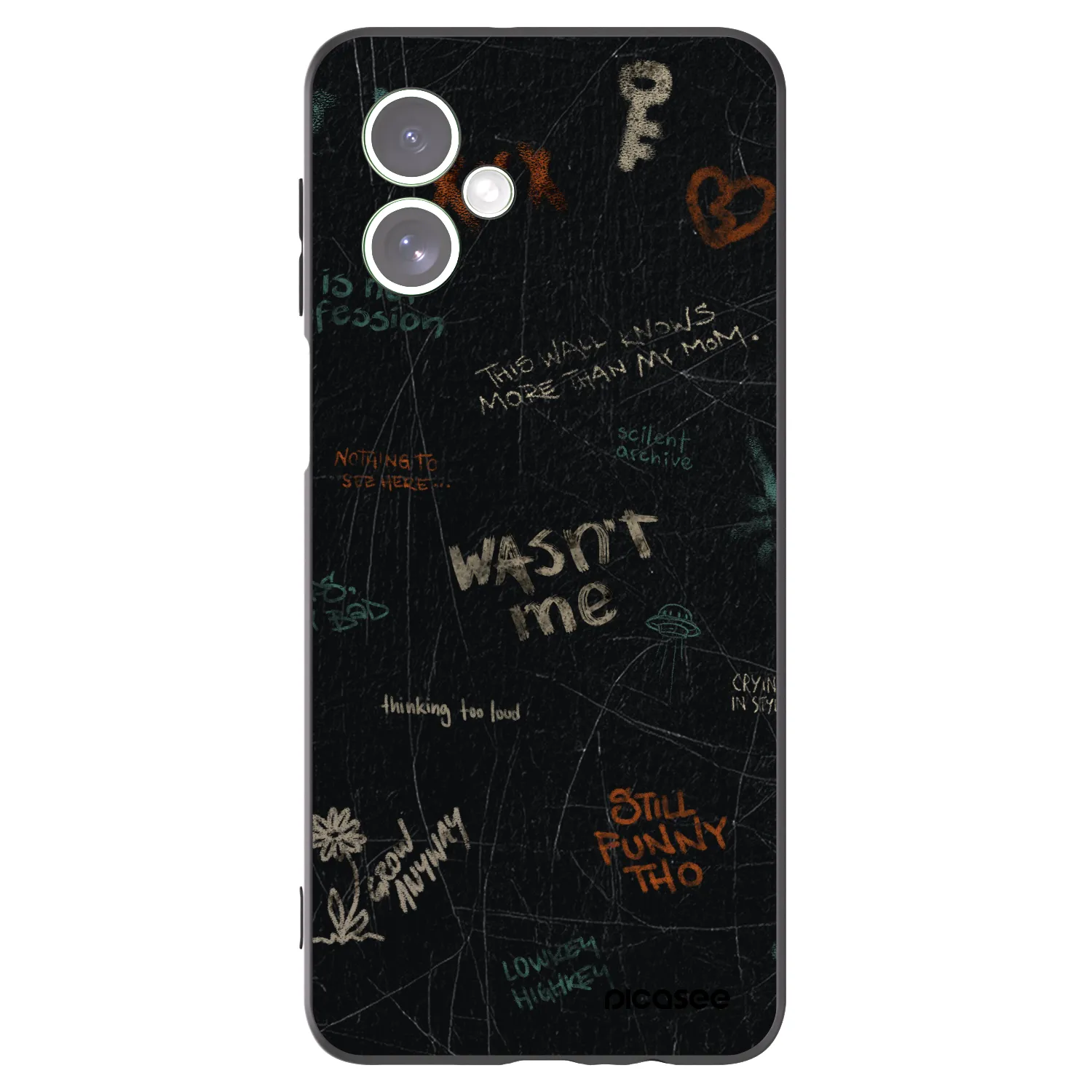 Picasee silikonski črni ovitek za Motorola Moto G54 5G - CONFESSION