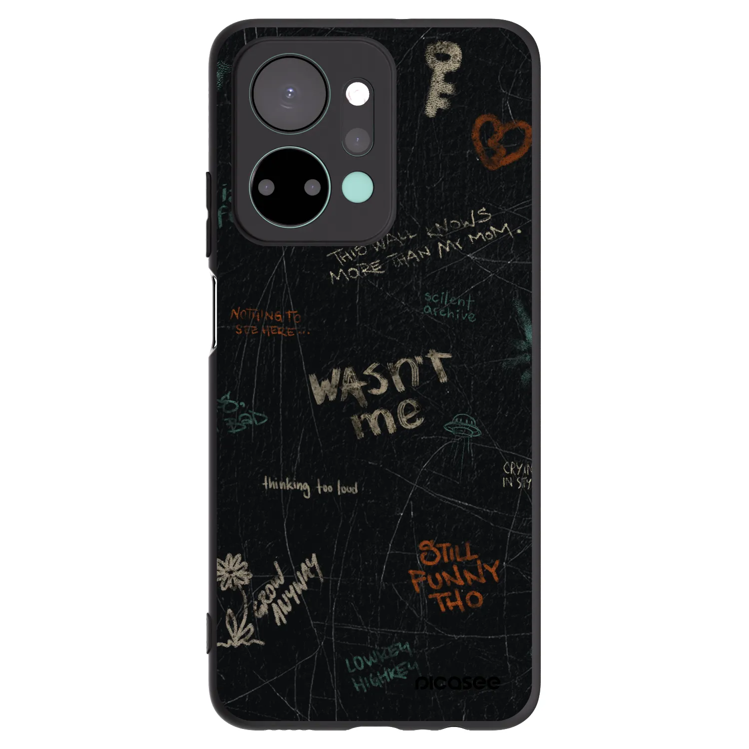 Picasee silikonski črni ovitek za Honor X7a - CONFESSION