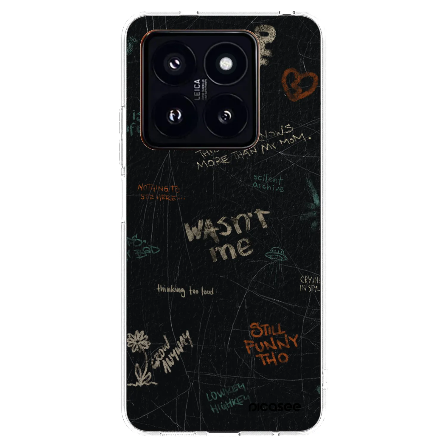 Picasee silikonski prozorni ovitek za Xiaomi 14 Pro - CONFESSION