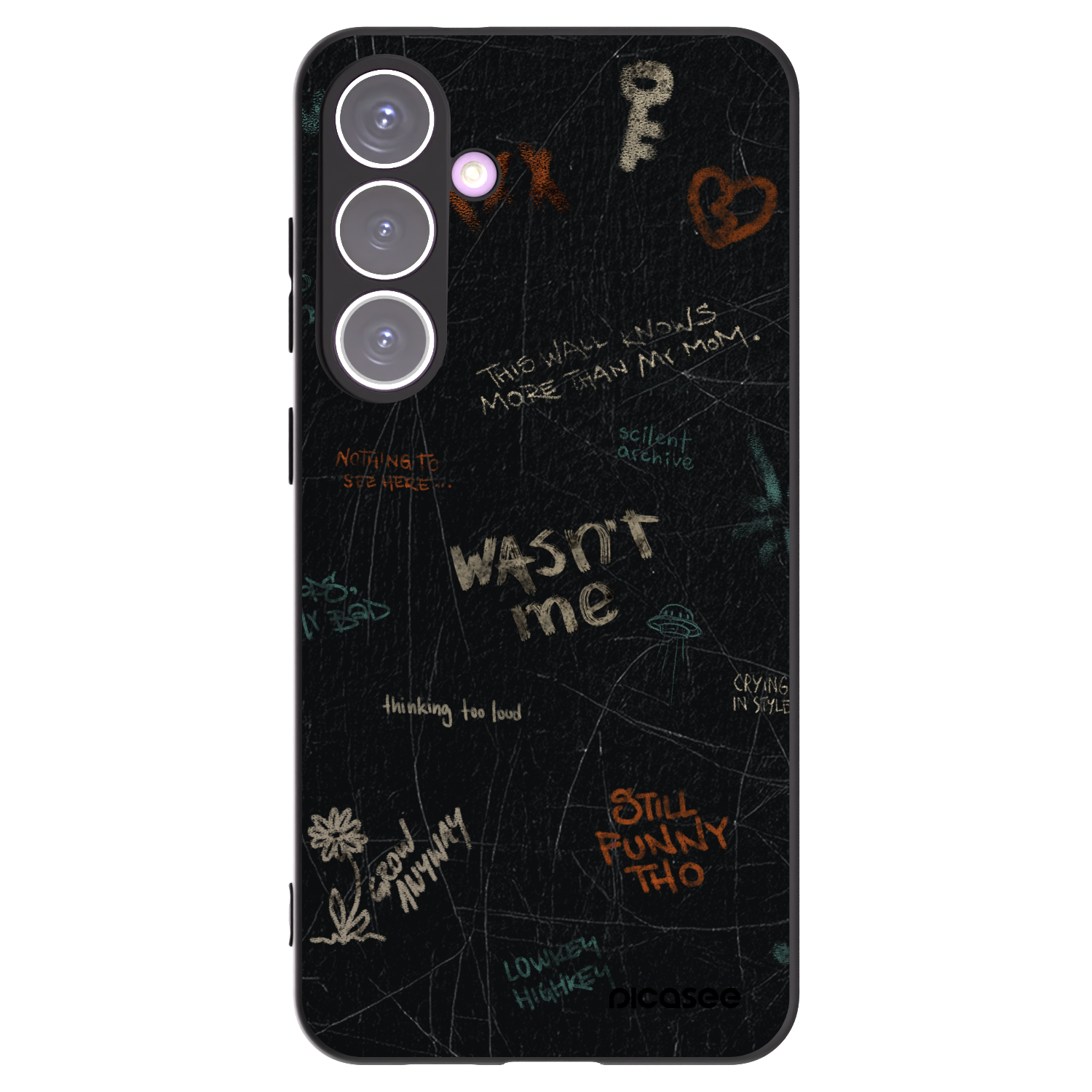 Picasee silikonski črni ovitek za Samsung Galaxy S24+ S926B 5G - CONFESSION