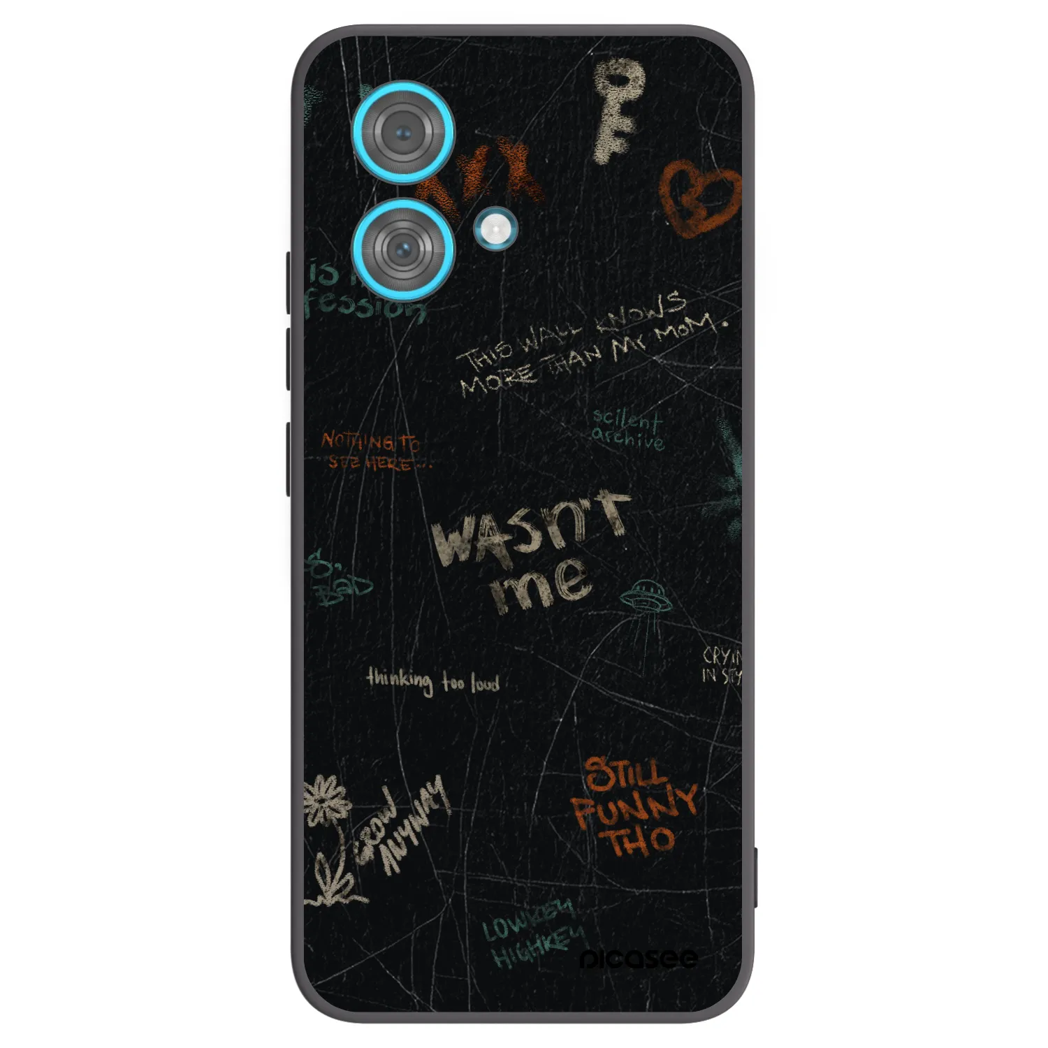 Picasee silikonski črni ovitek za Motorola Edge 40 Neo - CONFESSION