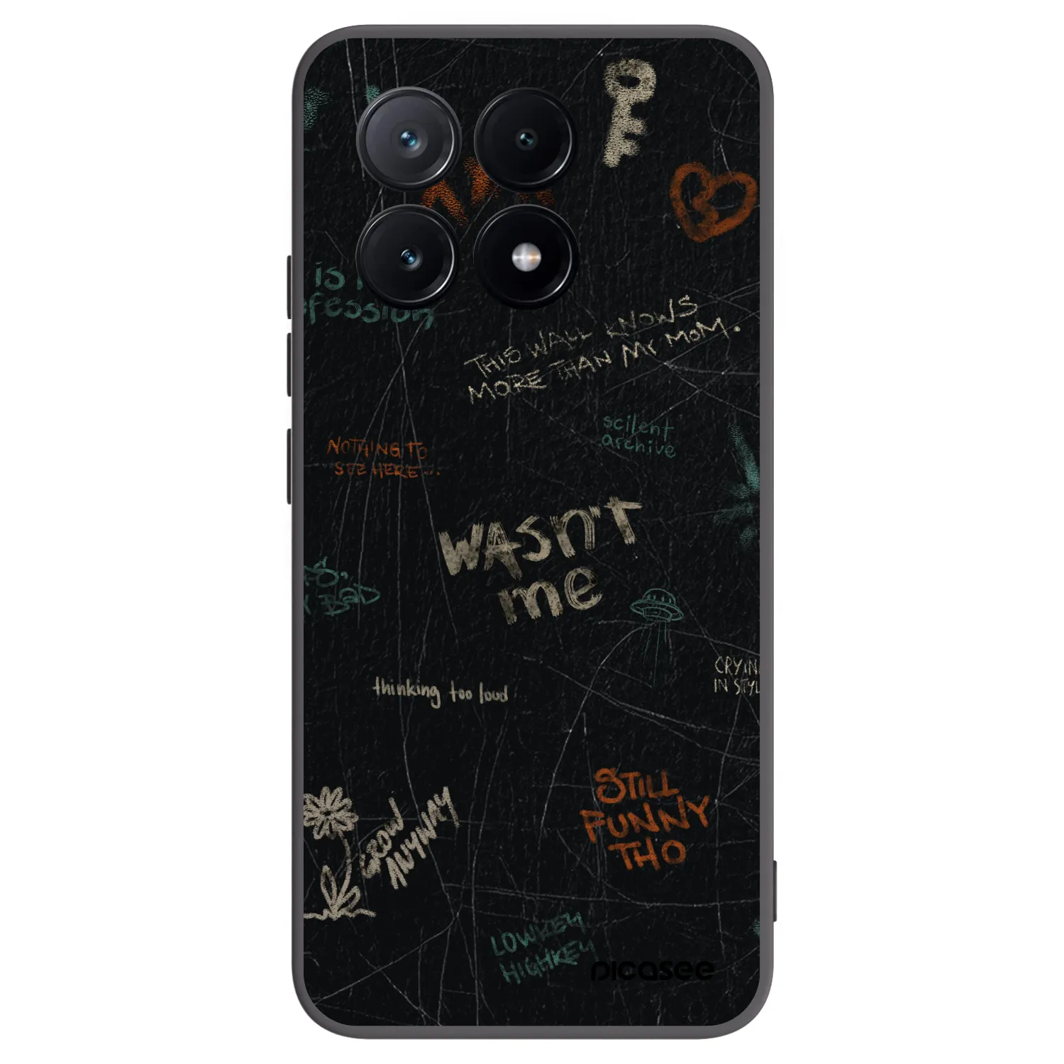 Picasee silikonski črni ovitek za Xiaomi Poco X6 Pro - CONFESSION