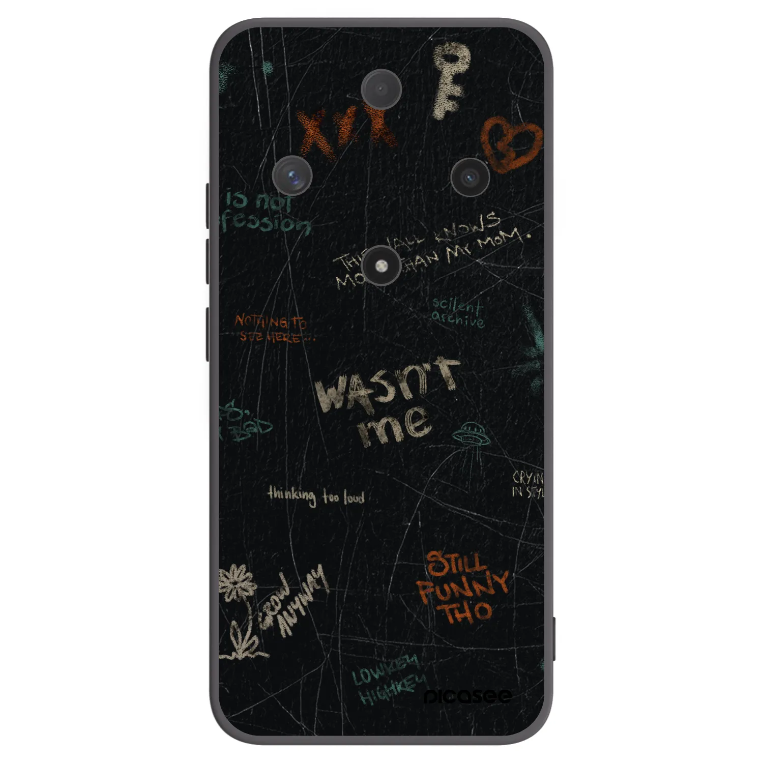 Picasee silikonski črni ovitek za Honor Magic6 Lite 5G - CONFESSION