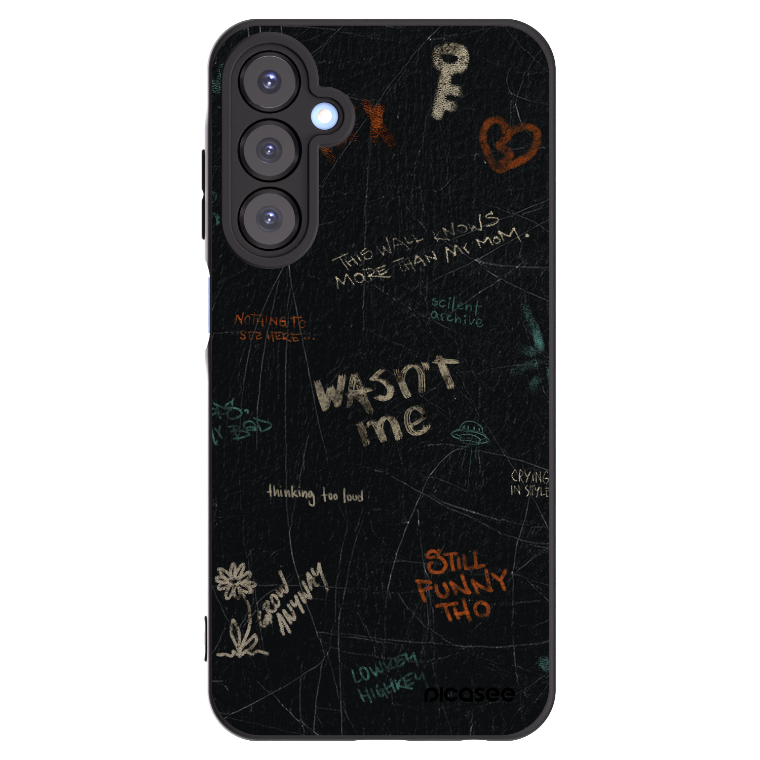 Picasee silikonski črni ovitek za Samsung Galaxy A25 A256B 5G - CONFESSION