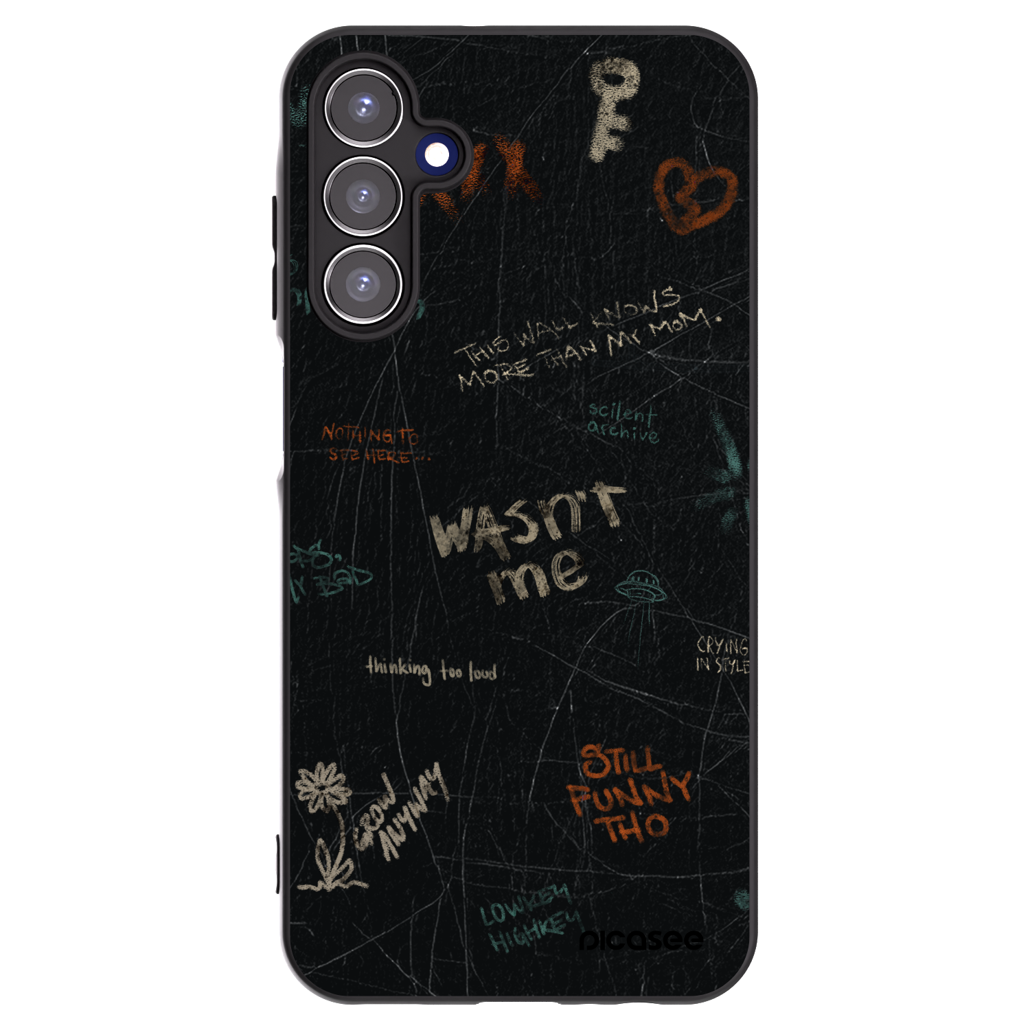 Picasee silikonski črni ovitek za Samsung Galaxy A15 A156B 5G - CONFESSION