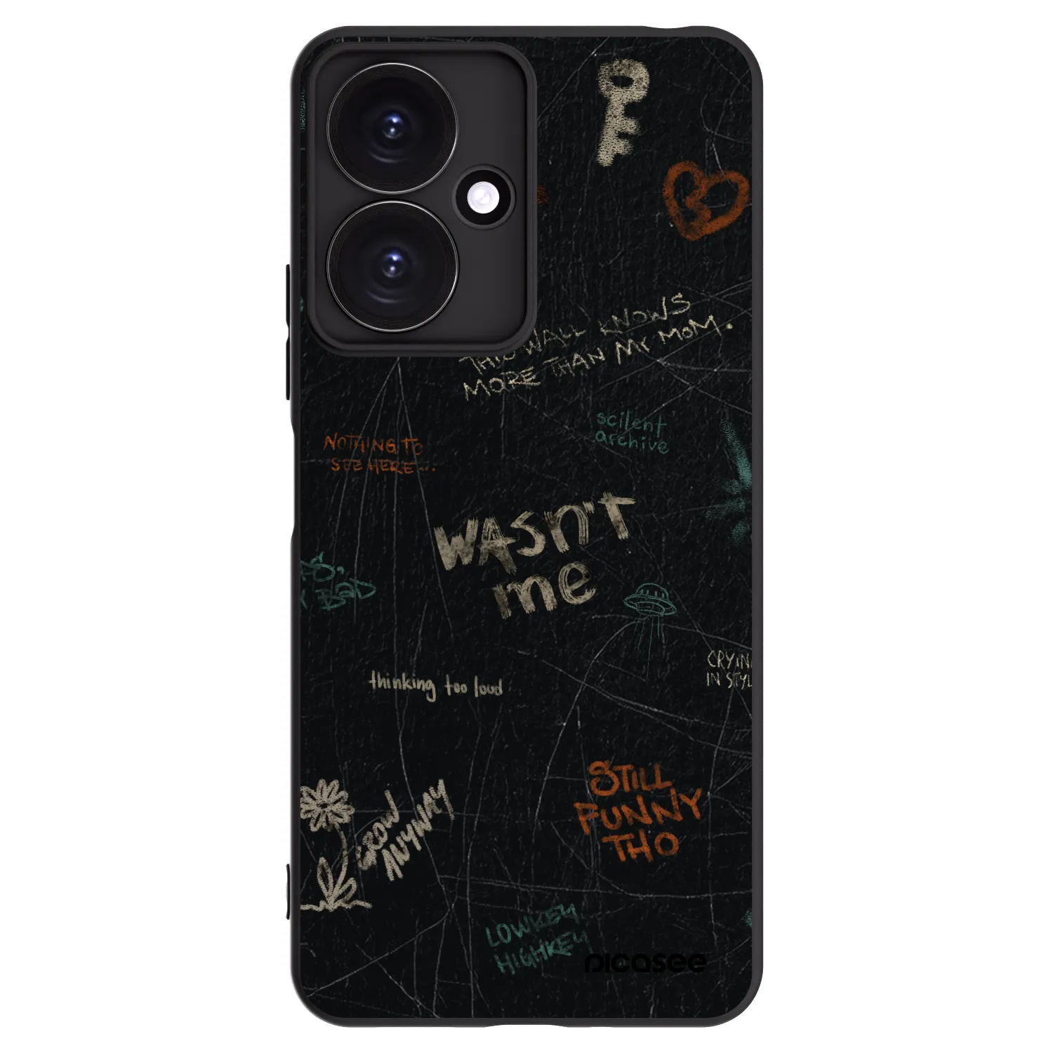 Picasee silikonski črni ovitek za Xiaomi Redmi 13C 5G - CONFESSION