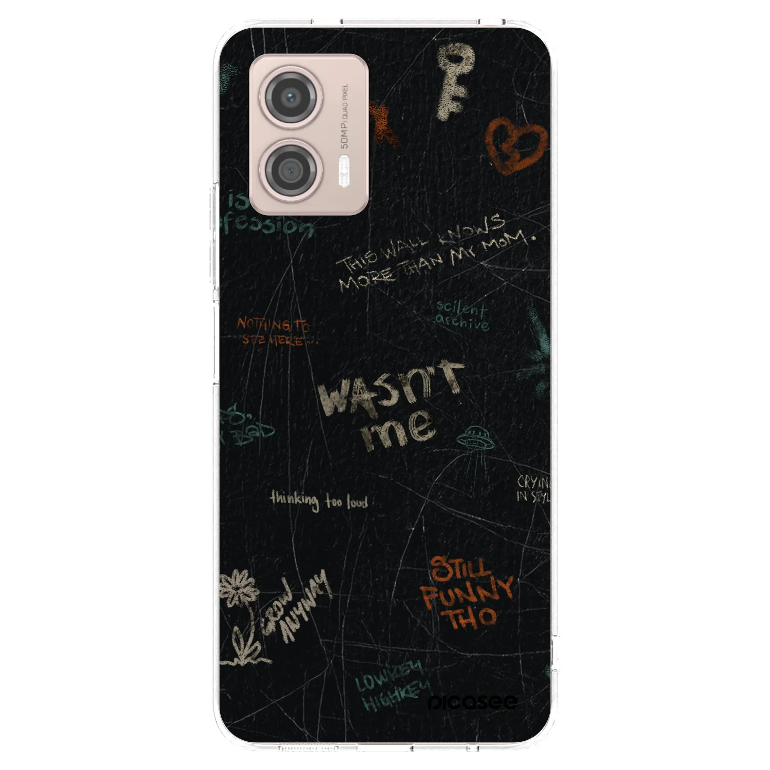 Picasee silikonski prozorni ovitek za Motorola Moto G53 5G - CONFESSION