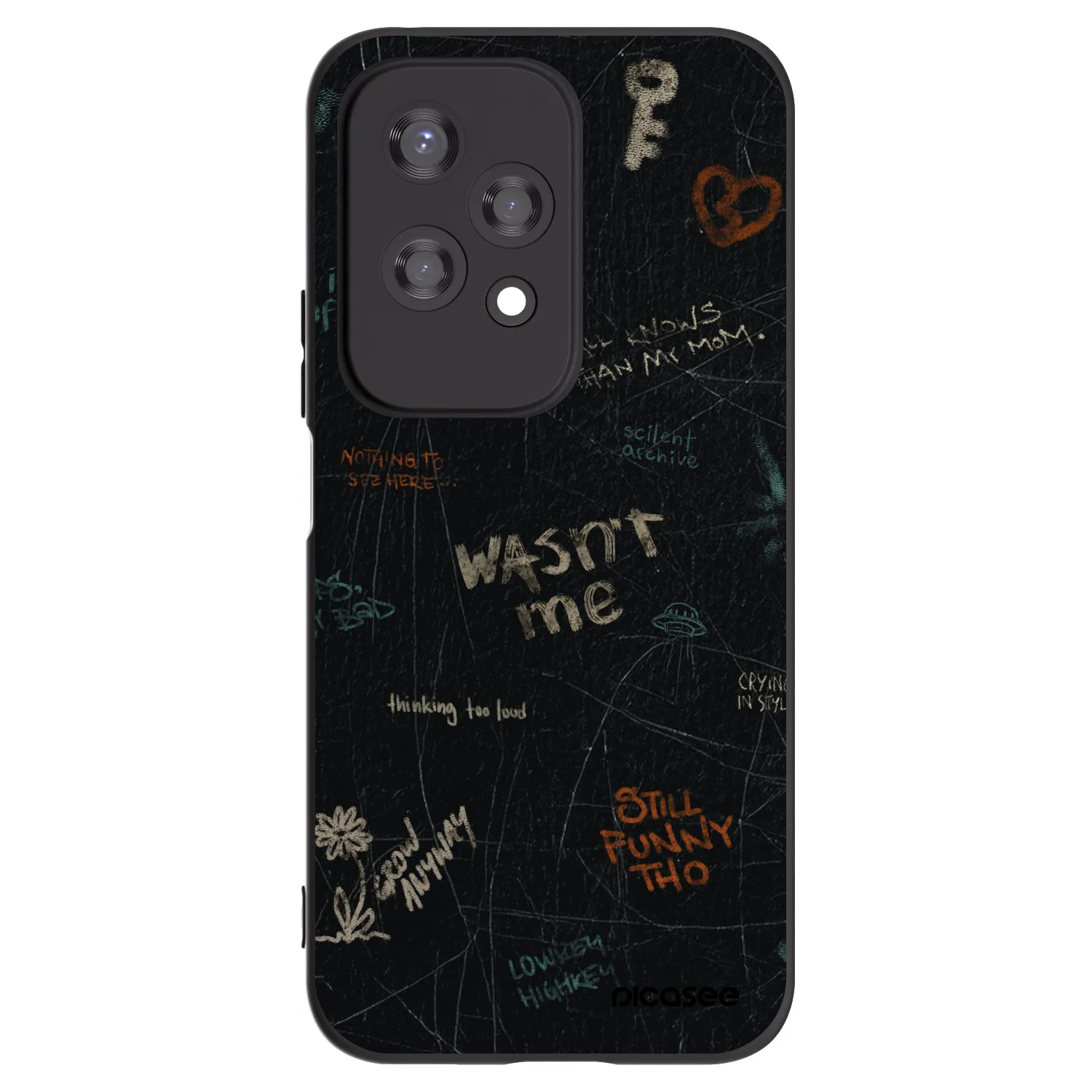 Picasee silikonski črni ovitek za Honor 200 Lite - CONFESSION