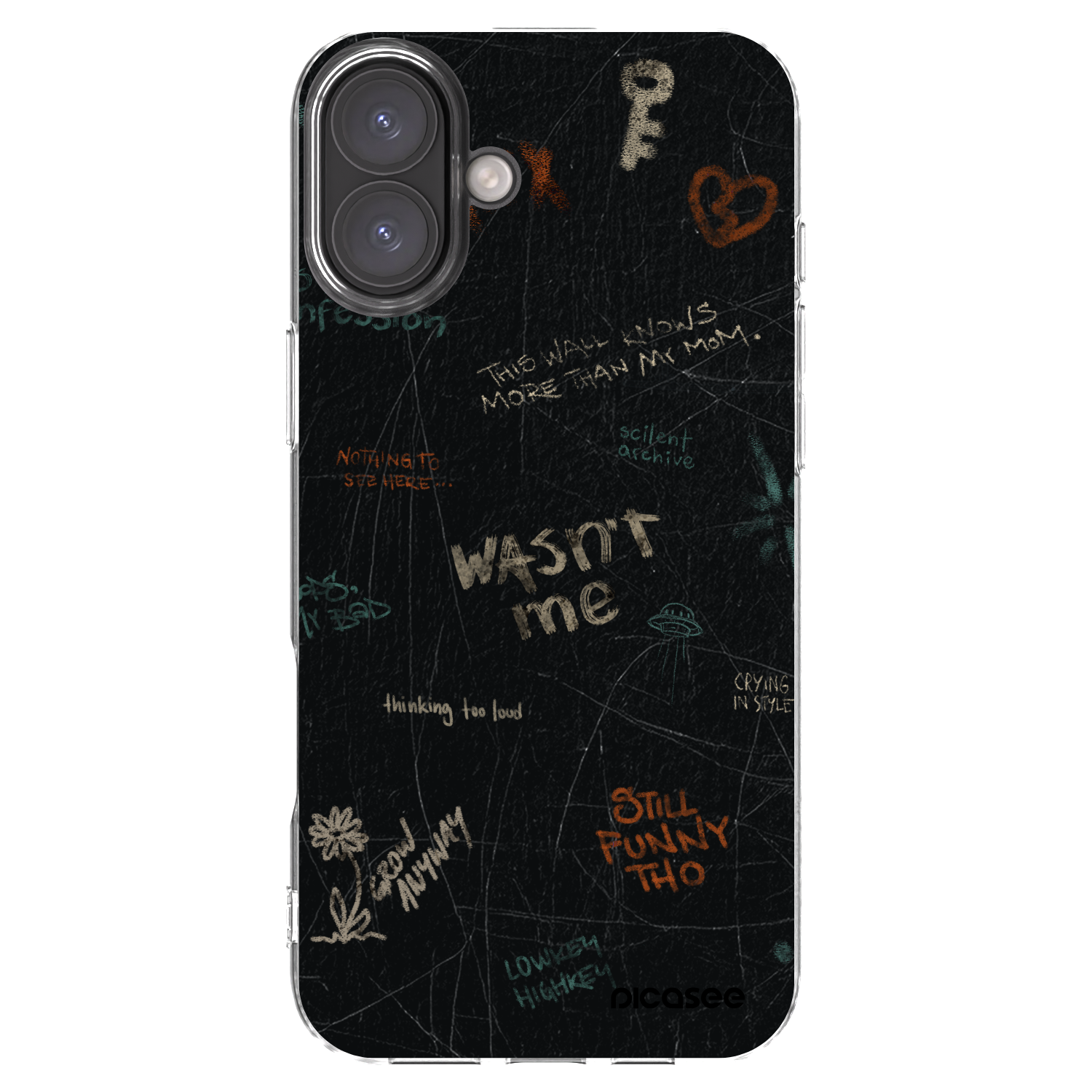 Picasee silikonski prozorni ovitek za Apple iPhone 16 Plus - CONFESSION