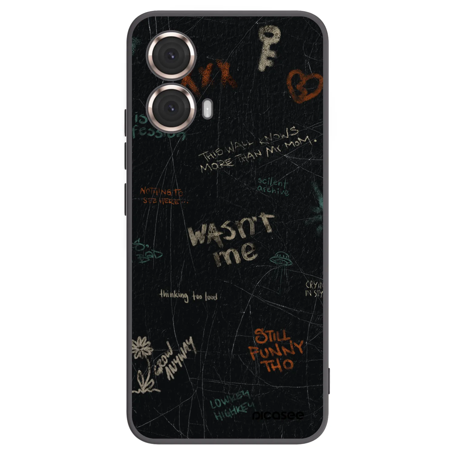 Picasee silikonski črni ovitek za Motorola Moto G85 - CONFESSION