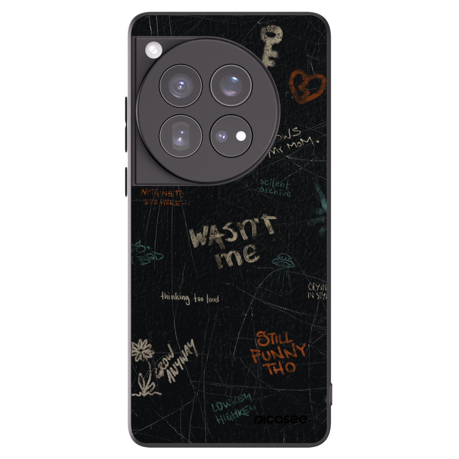 Picasee silikonski črni ovitek za OnePlus 12 5G - CONFESSION