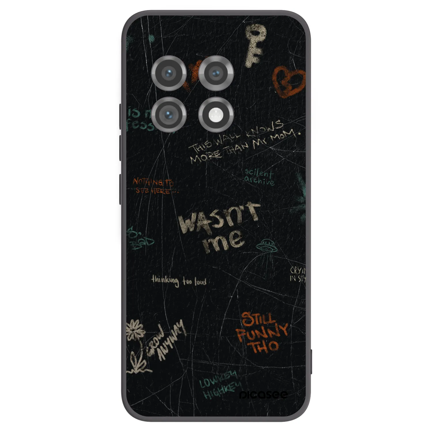 Picasee silikonski črni ovitek za OnePlus 11 5G - CONFESSION