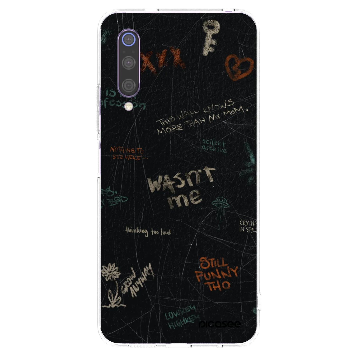 Picasee silikonski prozorni ovitek za Xiaomi Mi 9 - CONFESSION