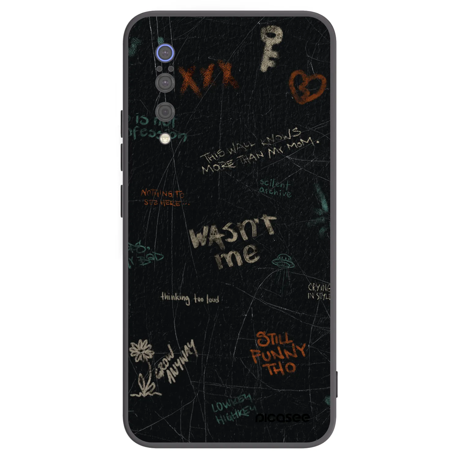 Picasee silikonski črni ovitek za Xiaomi Mi 9 - CONFESSION
