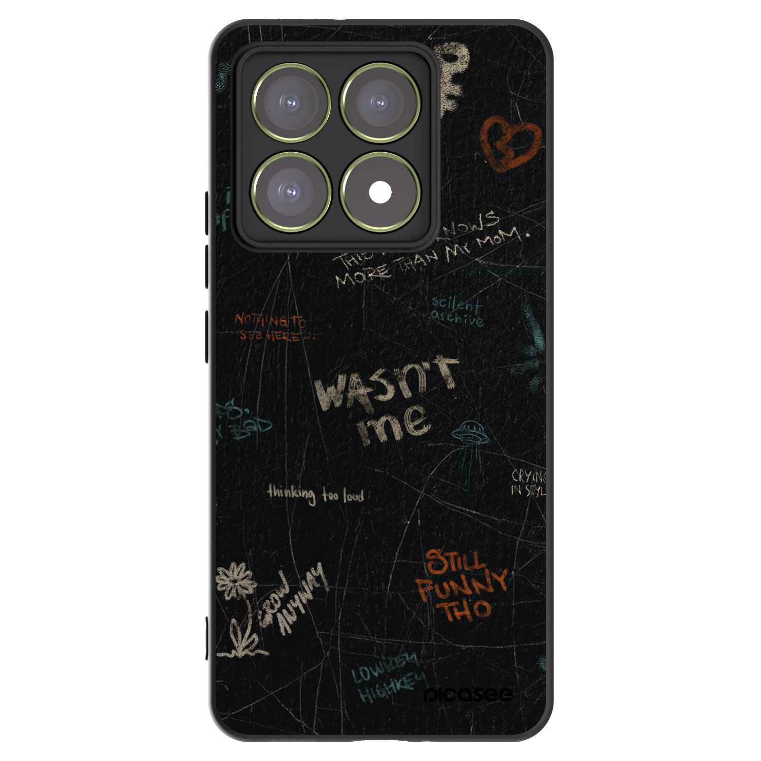 Picasee silikonski črni ovitek za Xiaomi 14T - CONFESSION