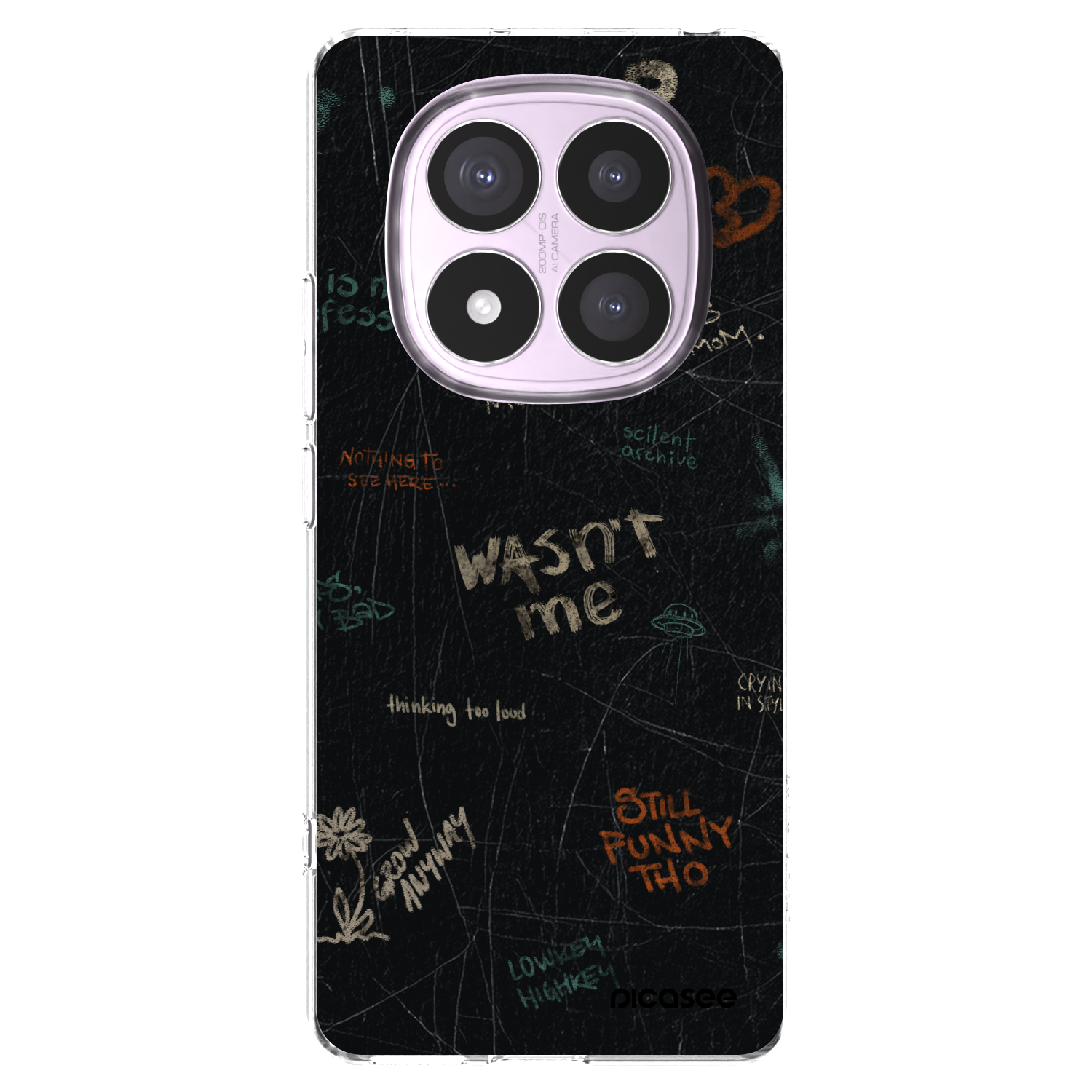 Picasee silikonski prozorni ovitek za Xiaomi Redmi Note 14 Pro 5G - CONFESSION