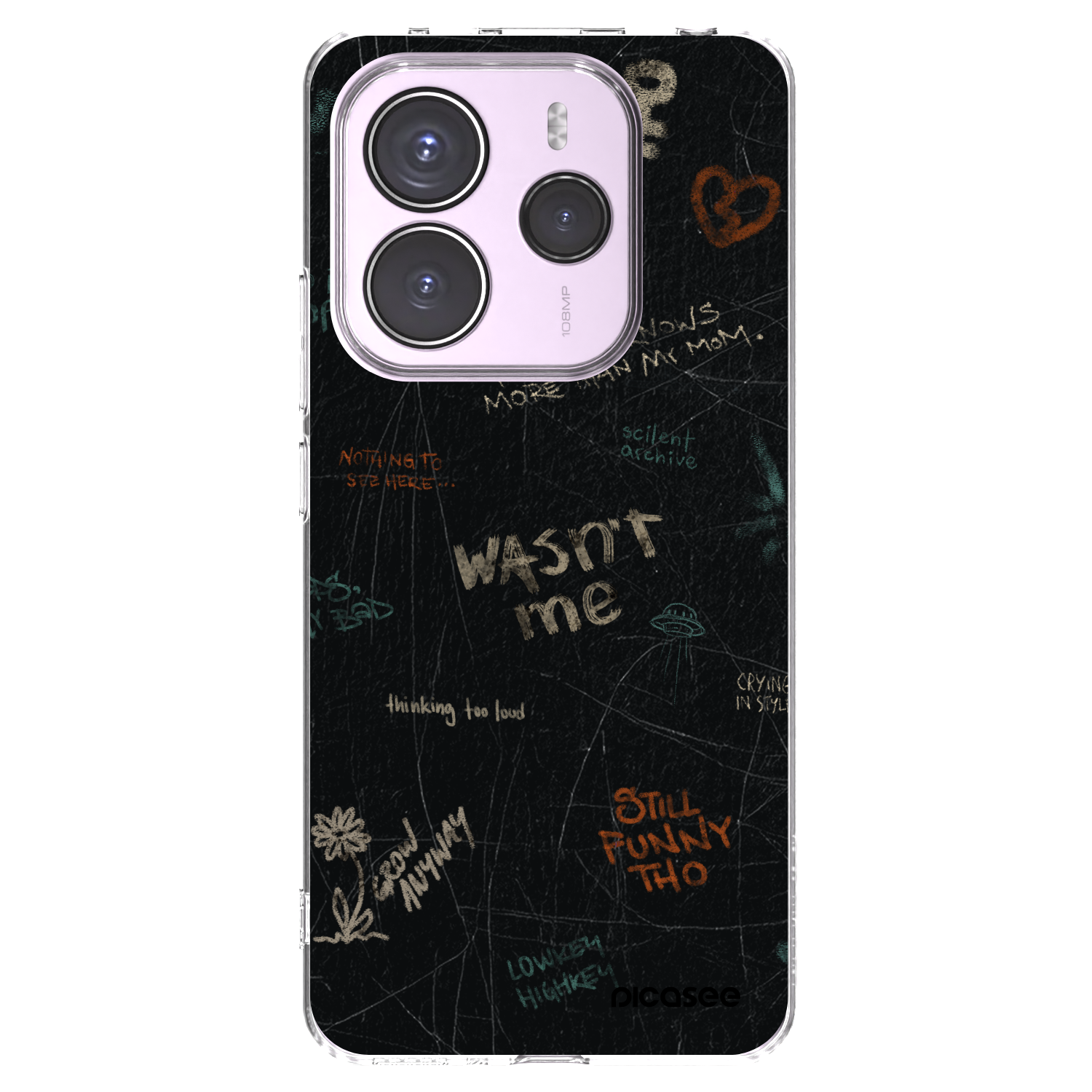 Picasee silikonski prozorni ovitek za Xiaomi Redmi Note 14 5G - CONFESSION