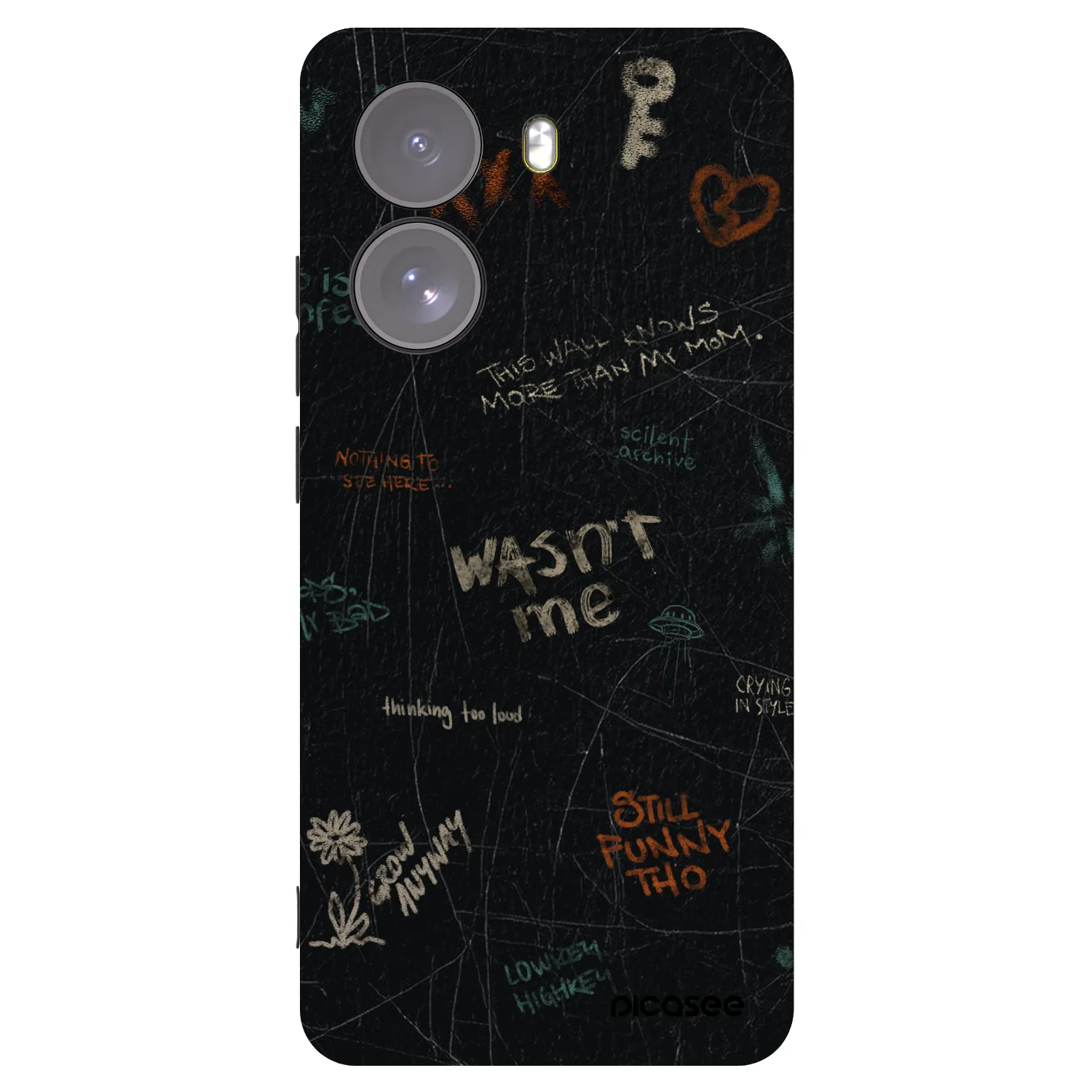 Picasee silikonski črni ovitek za Xiaomi Poco X7 - CONFESSION