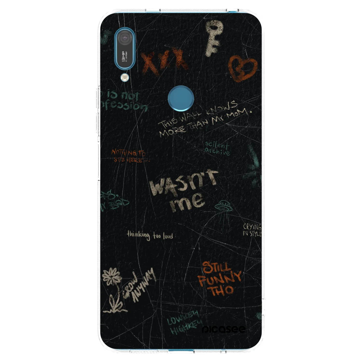 Picasee silikonski prozorni ovitek za Huawei Y7 2019 - CONFESSION