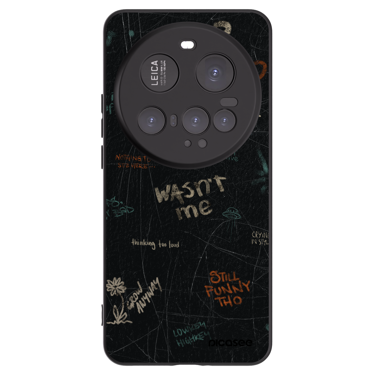 Picasee silikonski črni ovitek za Xiaomi 15 Ultra - CONFESSION