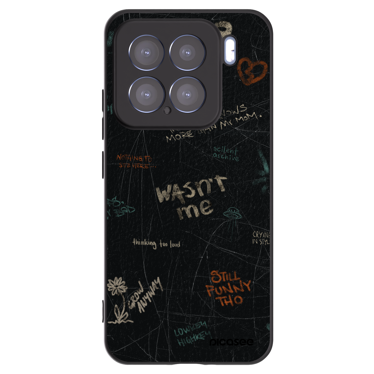 Picasee silikonski črni ovitek za Xiaomi 15 - CONFESSION