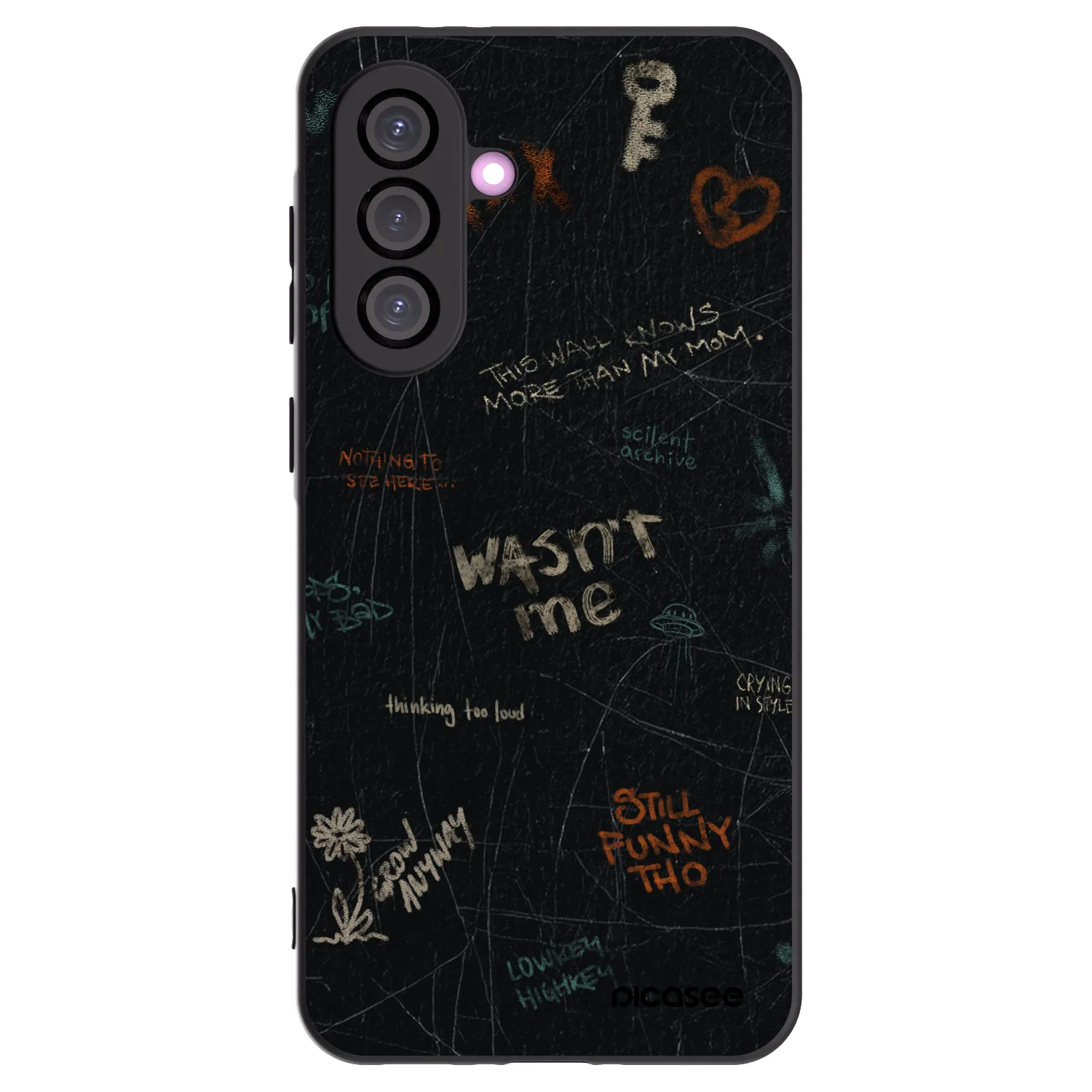 Picasee silikonski črni ovitek za Samsung Galaxy A56 5G A566B - CONFESSION