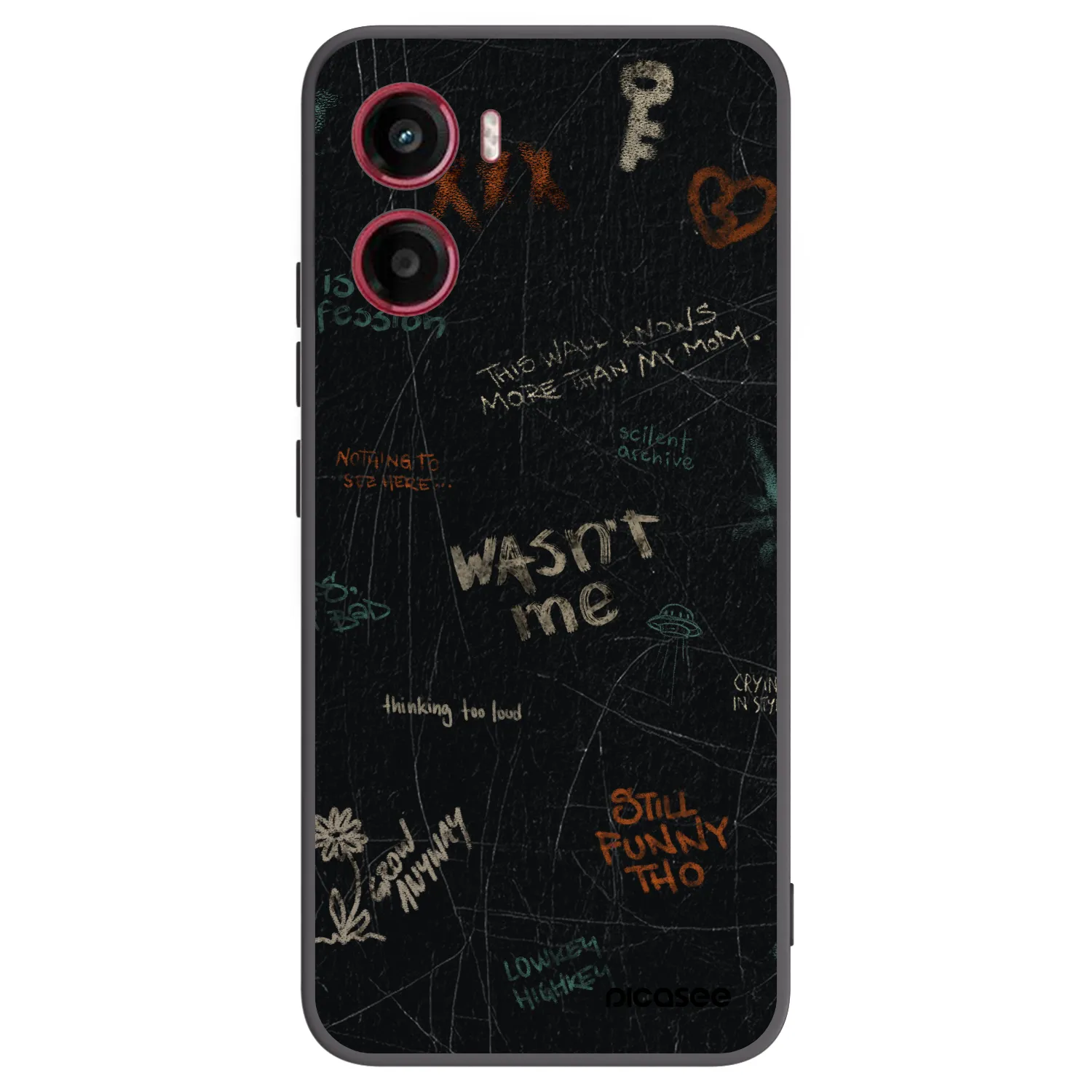 Picasee silikonski črni ovitek za Motorola Moto G05 - CONFESSION