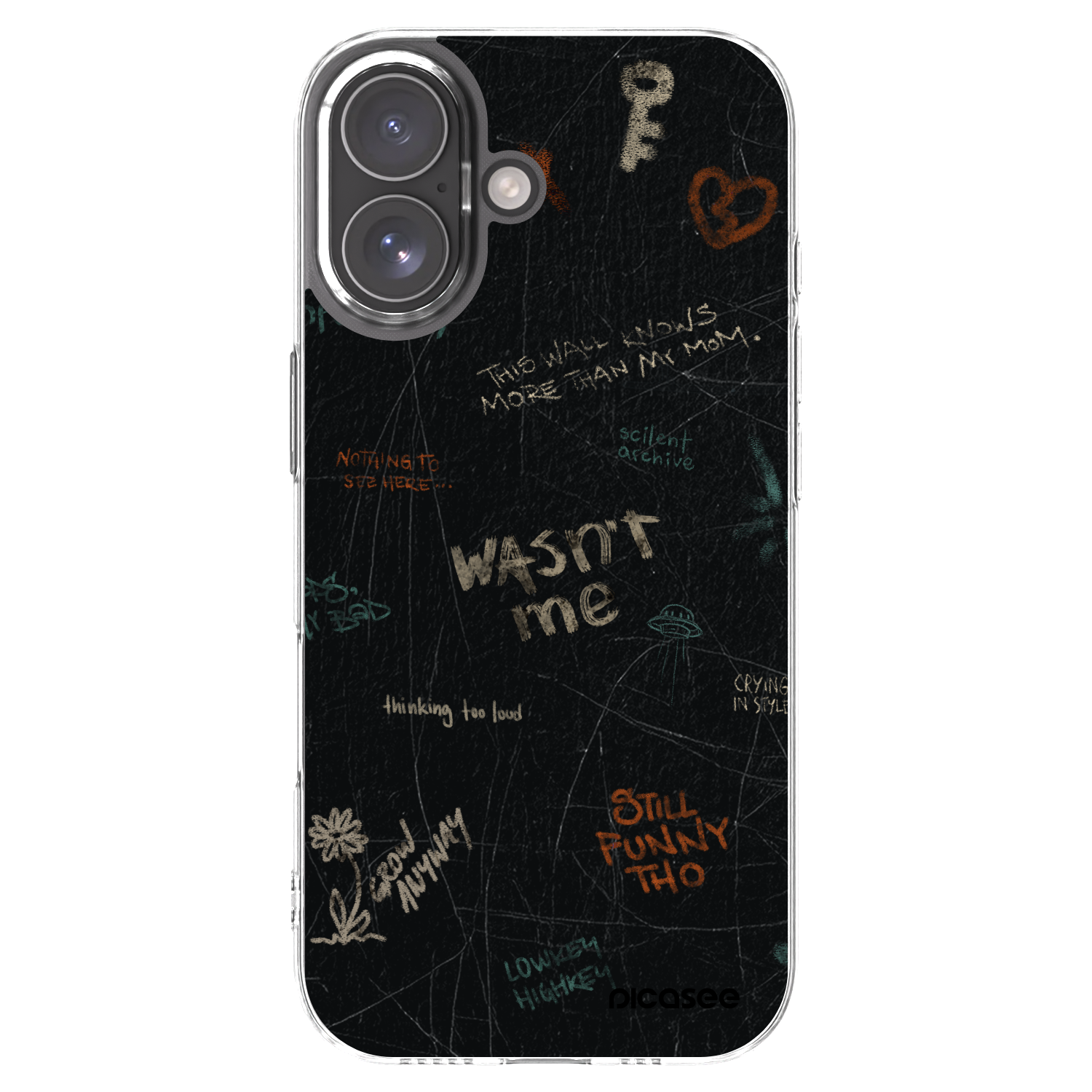 Picasee silikonski prozorni ovitek za Apple iPhone 17 - CONFESSION