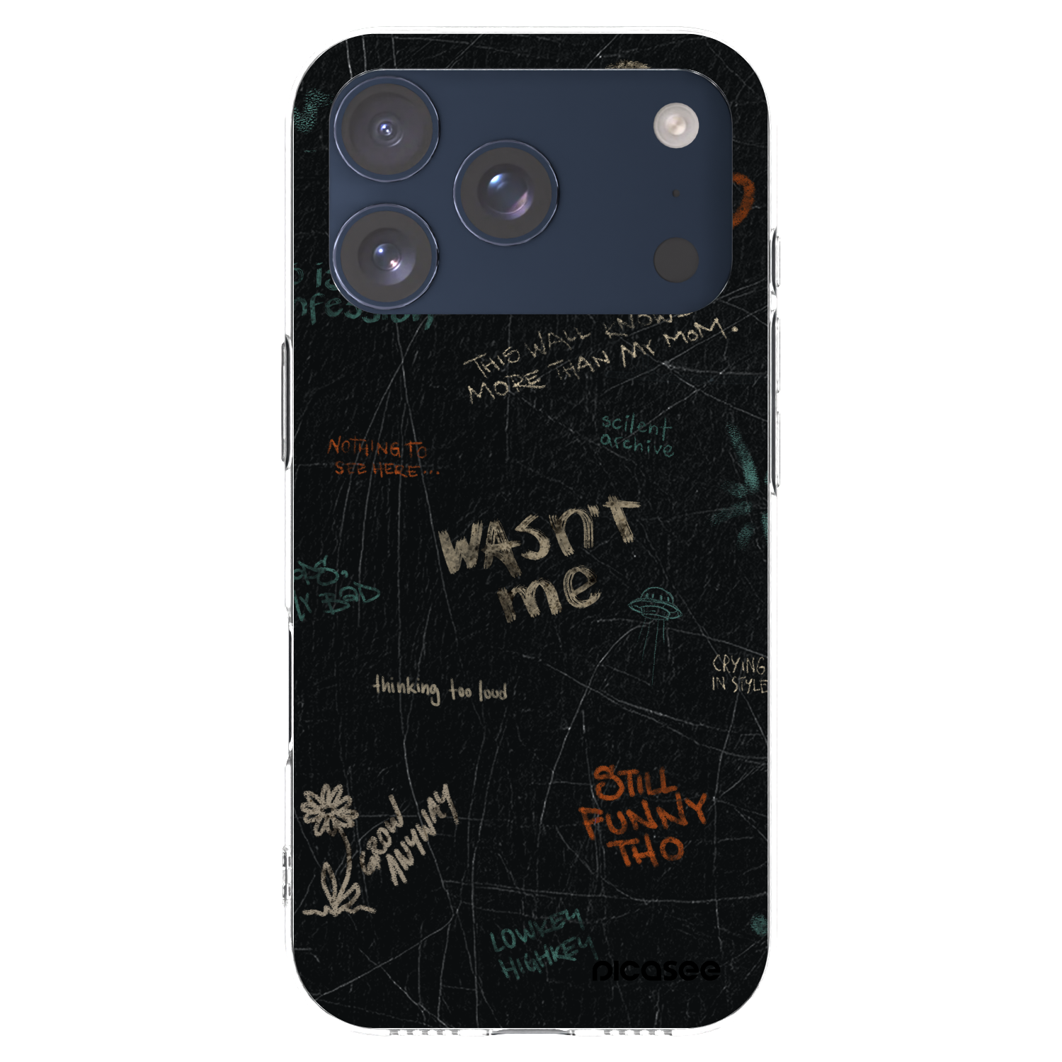 Picasee silikonski prozorni ovitek za Apple iPhone 17 Pro - CONFESSION