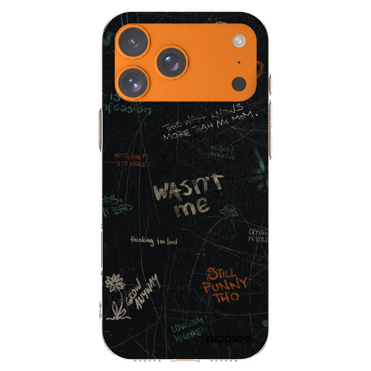 Picasee silikonski prozorni ovitek za Apple iPhone 17 Pro Max - CONFESSION