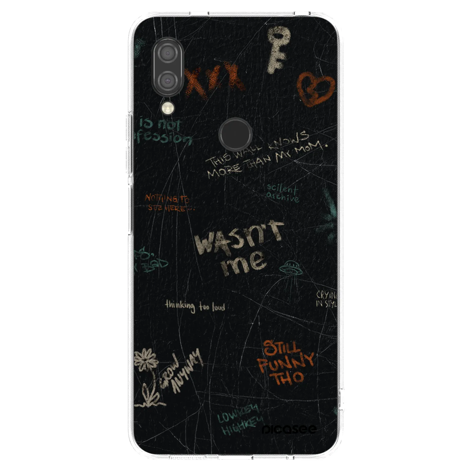 Picasee silikonski prozorni ovitek za Xiaomi Redmi 7 - CONFESSION